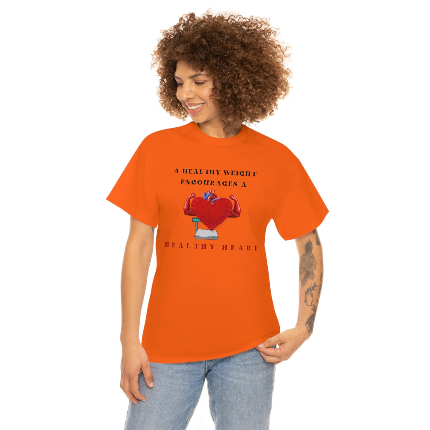 Healthy Weight Healthy Heart Unisex Heavy Cotton Tee