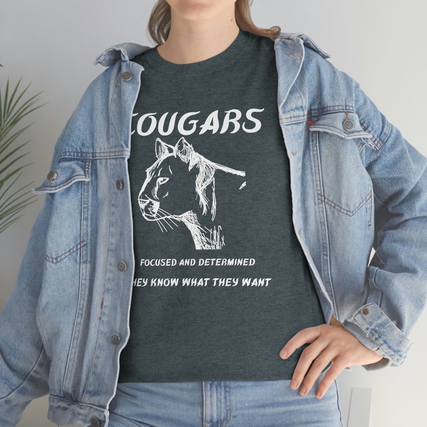 Cougars Unisex Heavy Cotton Tee