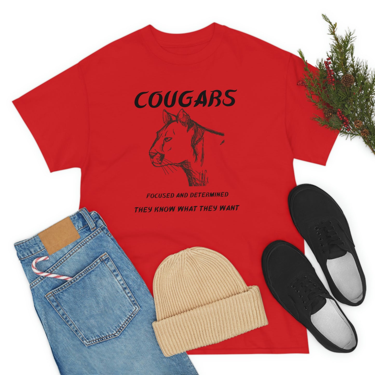 Cougars Unisex Heavy Cotton Tee