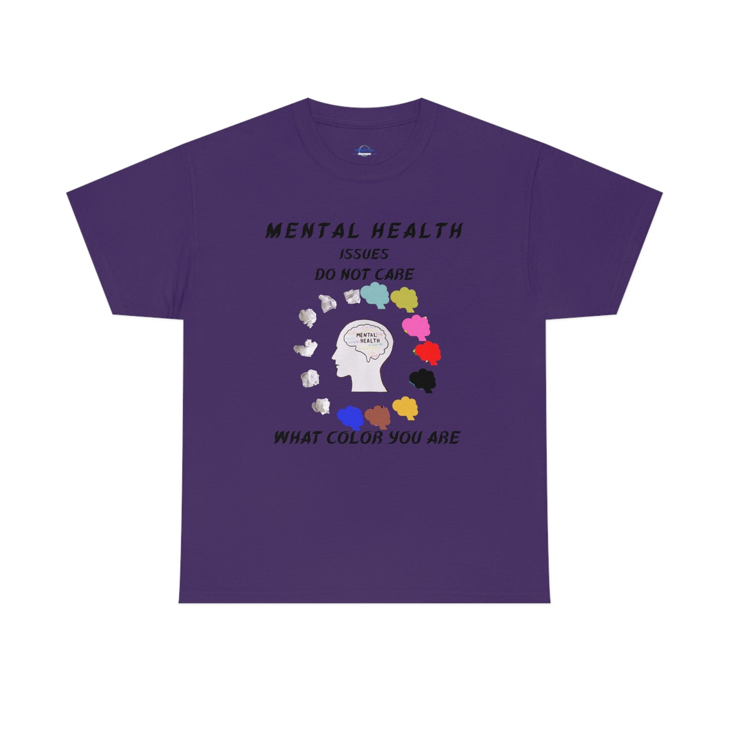 Mental Health Color Unisex Heavy Cotton Tee