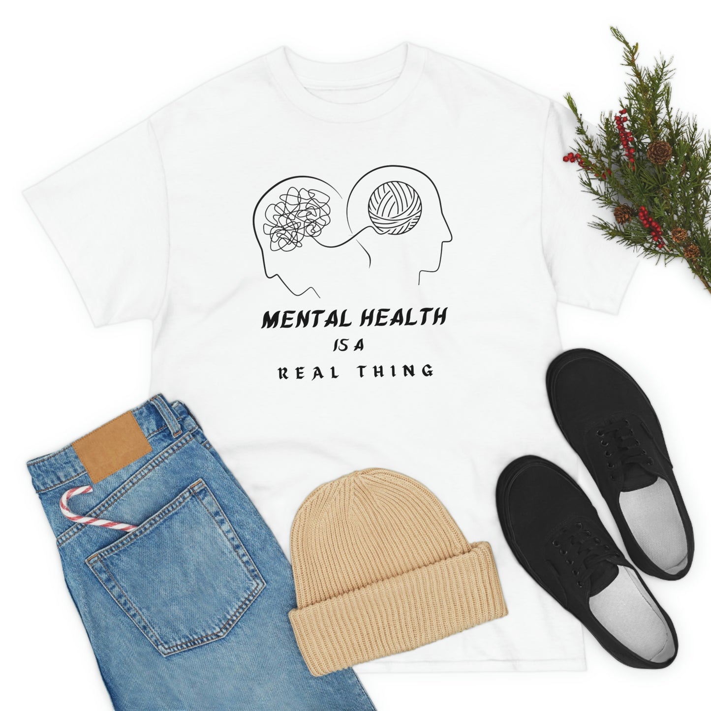 Mental Health Unisex Heavy Cotton Tee