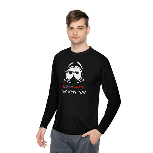 Hmmm, Unisex Lightweight Long Sleeve Tee