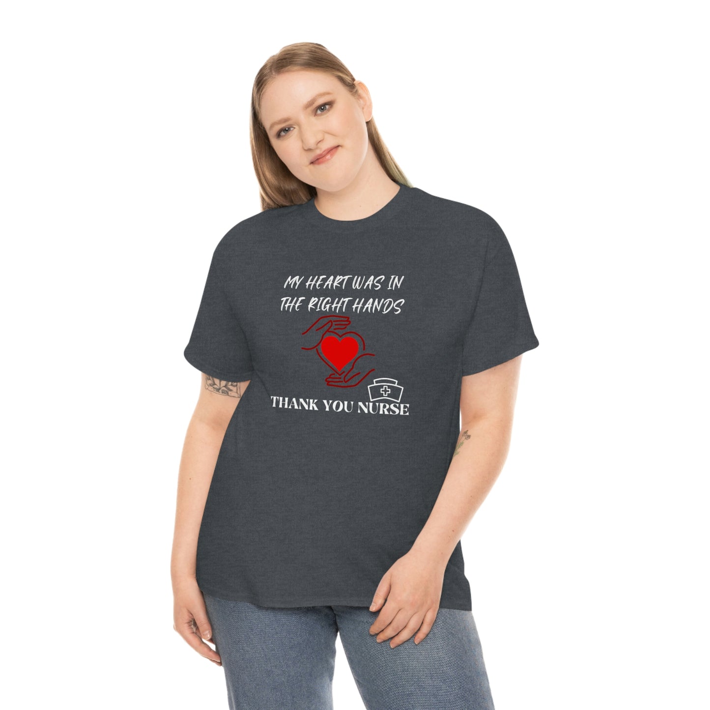 Medical, CVICU, EKG, Unisex Heavy Cotton Tee