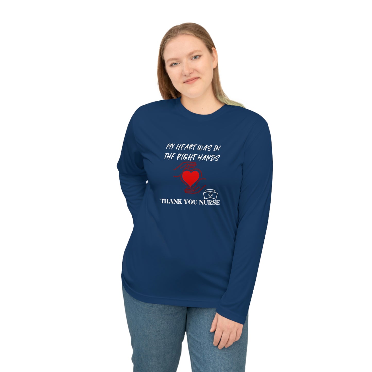 Medical, CVICU, EKG, Unisex Performance Long Sleeve Shirt