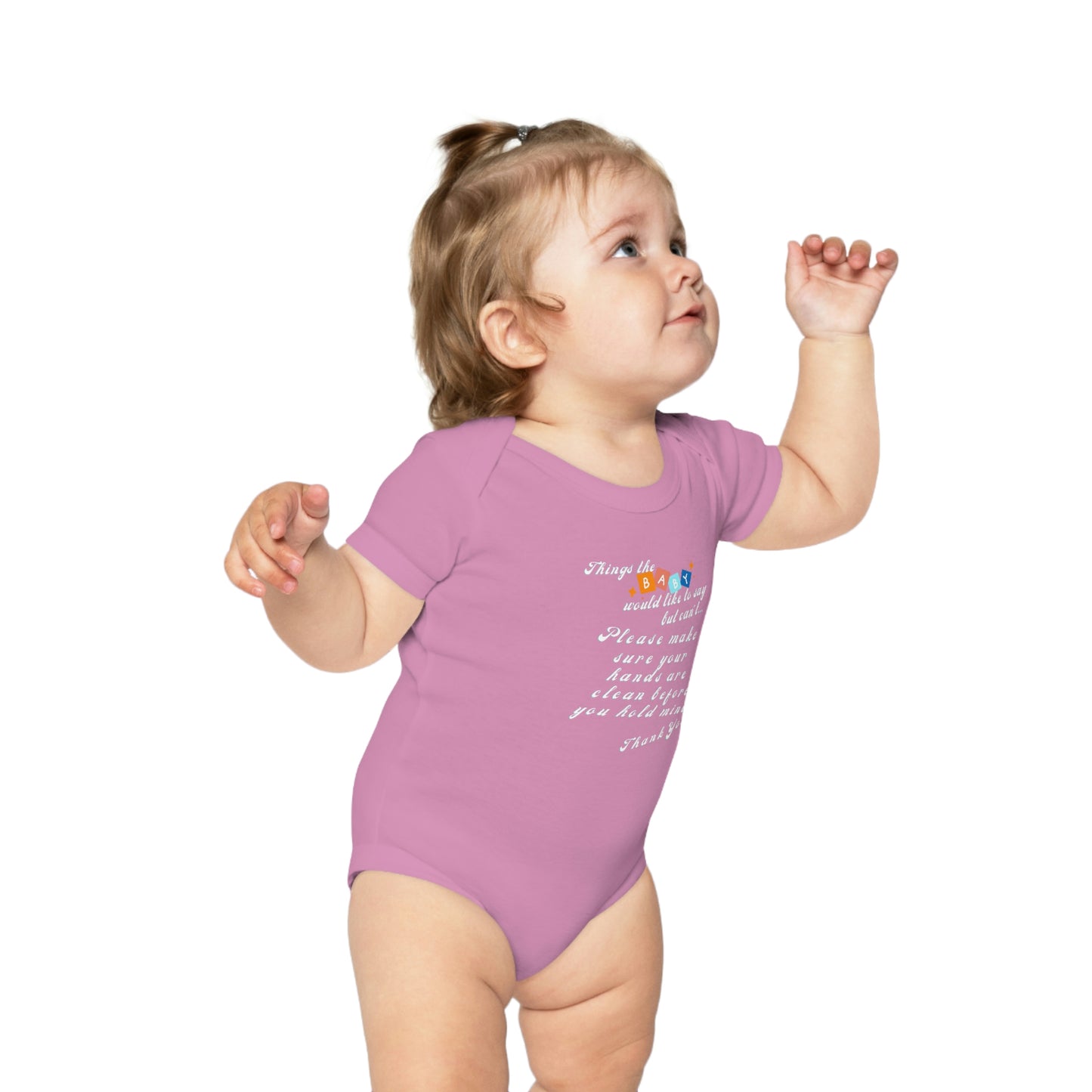 Baby Talk, Combed Cotton Baby Bodysuit