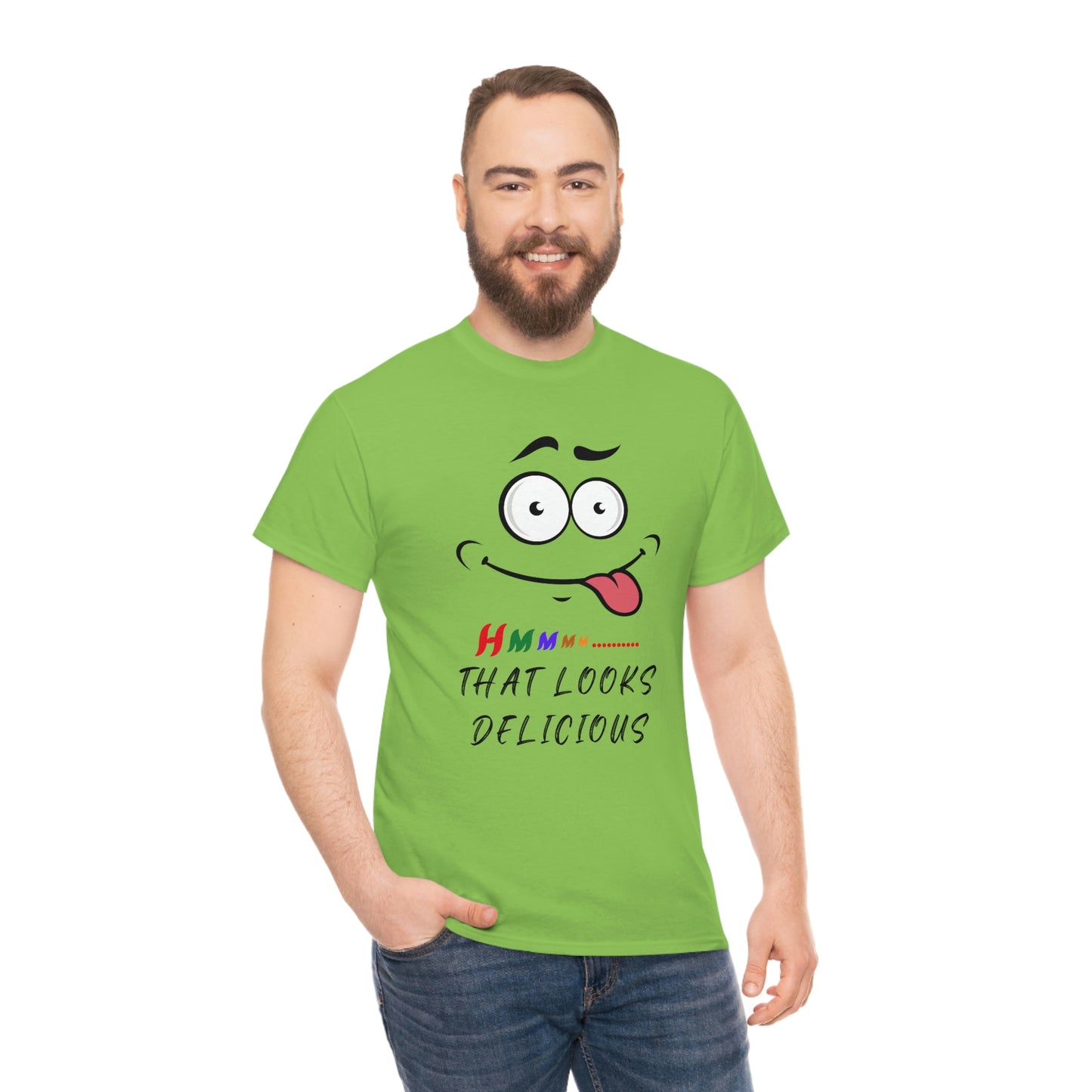 Hmmm, Funny, Unisex Heavy Cotton Tee