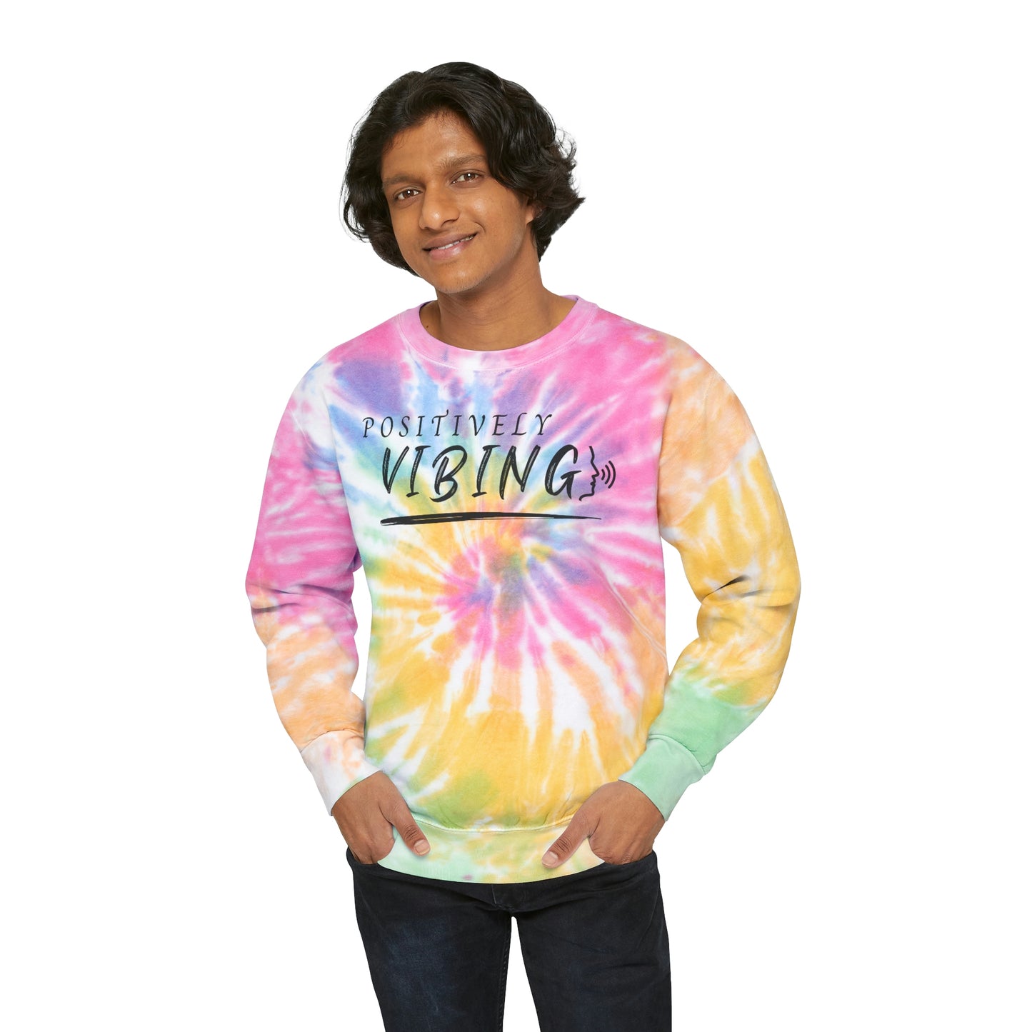 Vibe, Unisex Tie-Dye Sweatshirt