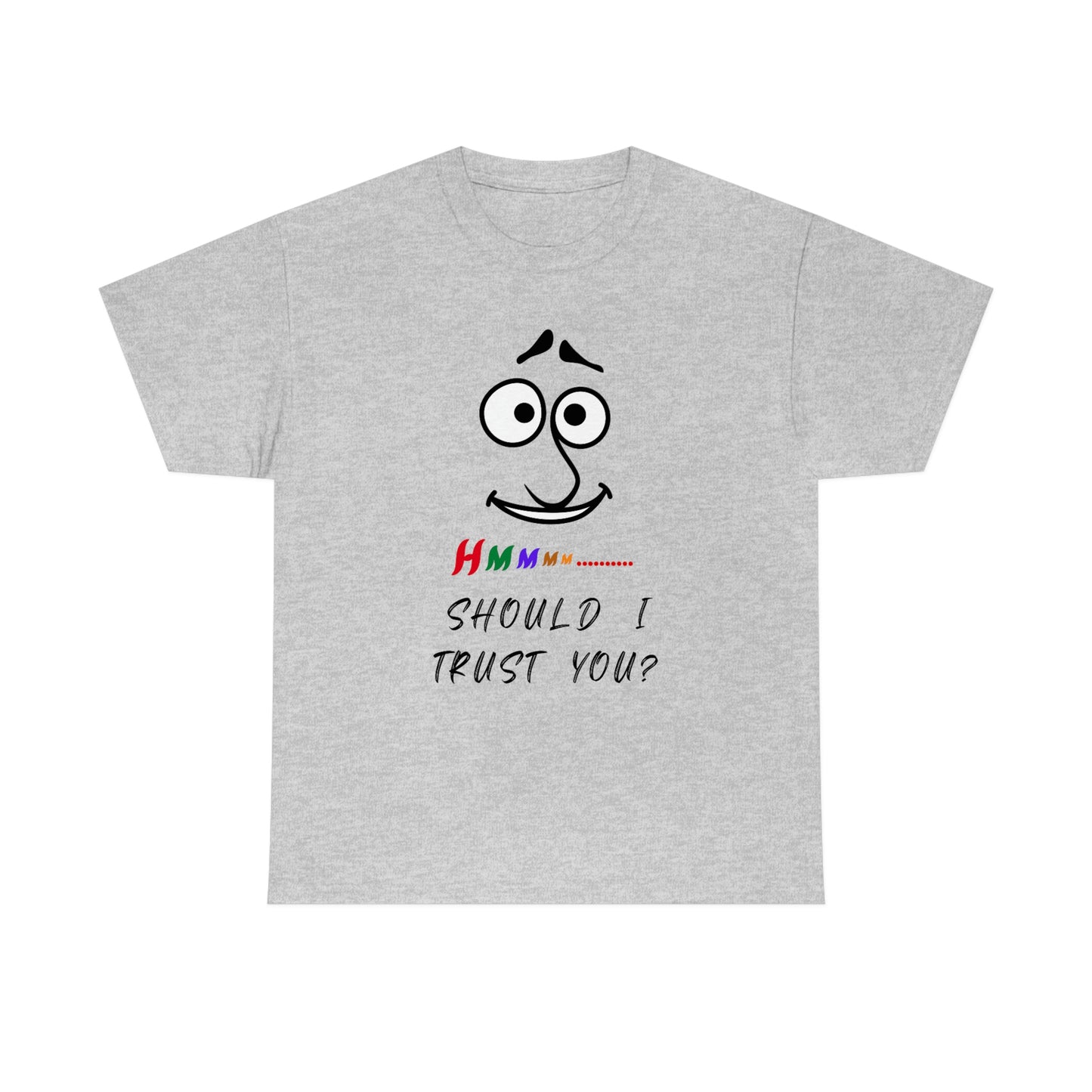 Hmmm, Funny, Unisex Heavy Cotton Tee