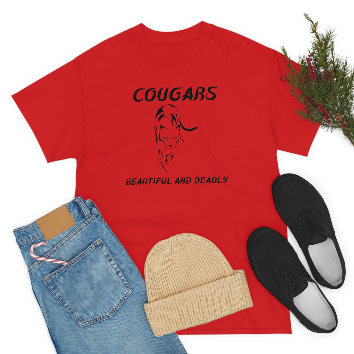 Cougars Unisex Heavy Cotton Tee