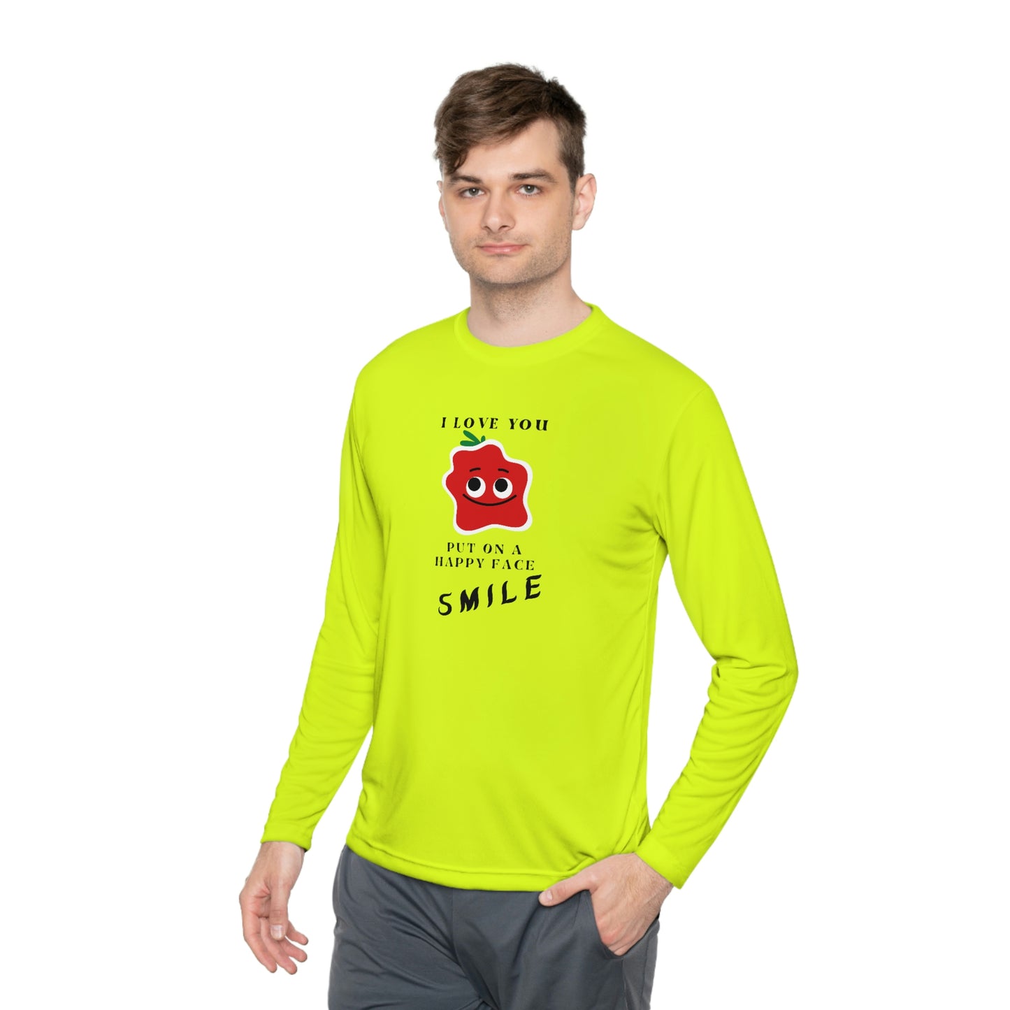 Smile Unisex Lightweight Long Sleeve Tee