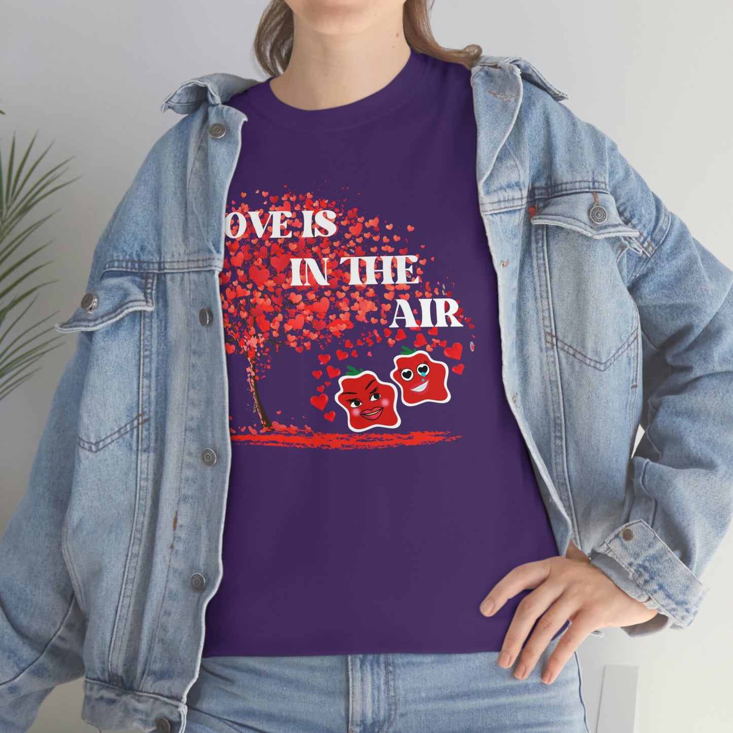 Love Is In The Air Smile Unisex Heavy Cotton Tee