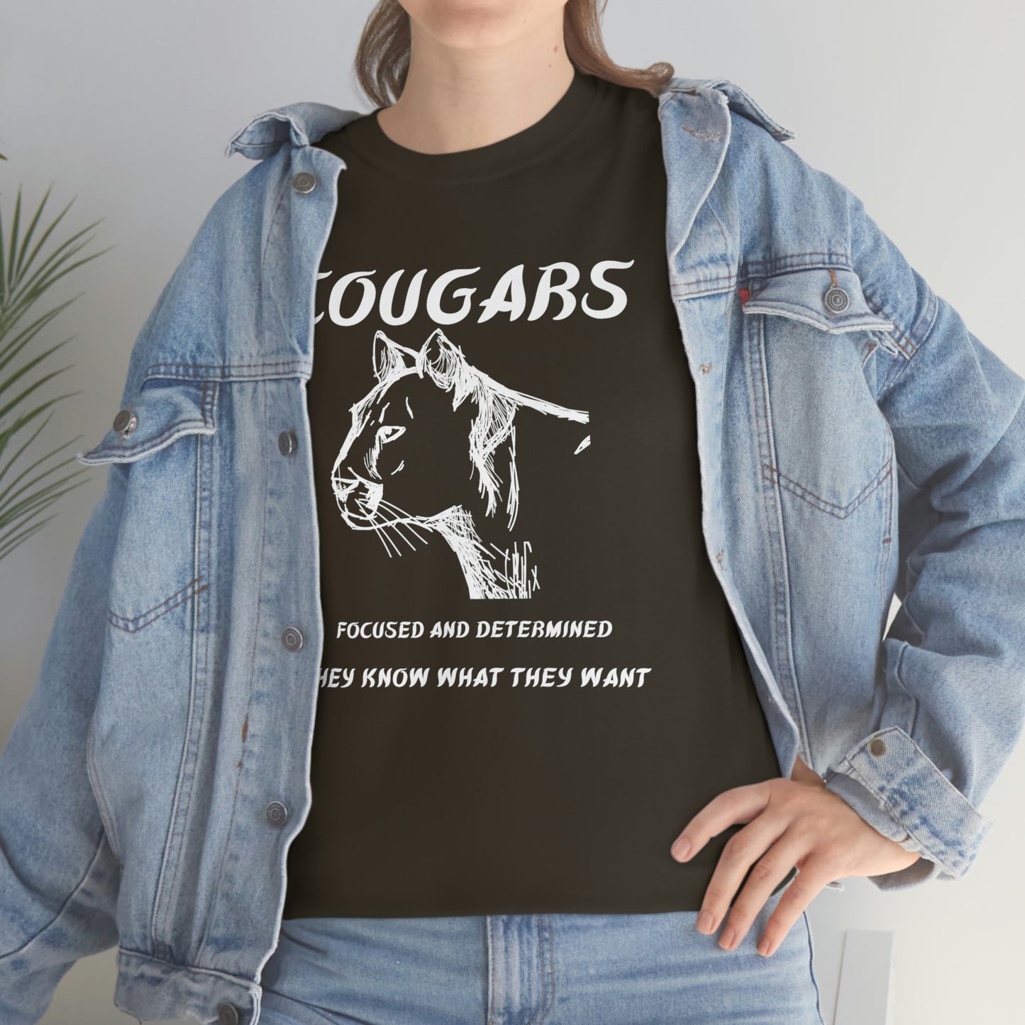 Cougars Unisex Heavy Cotton Tee