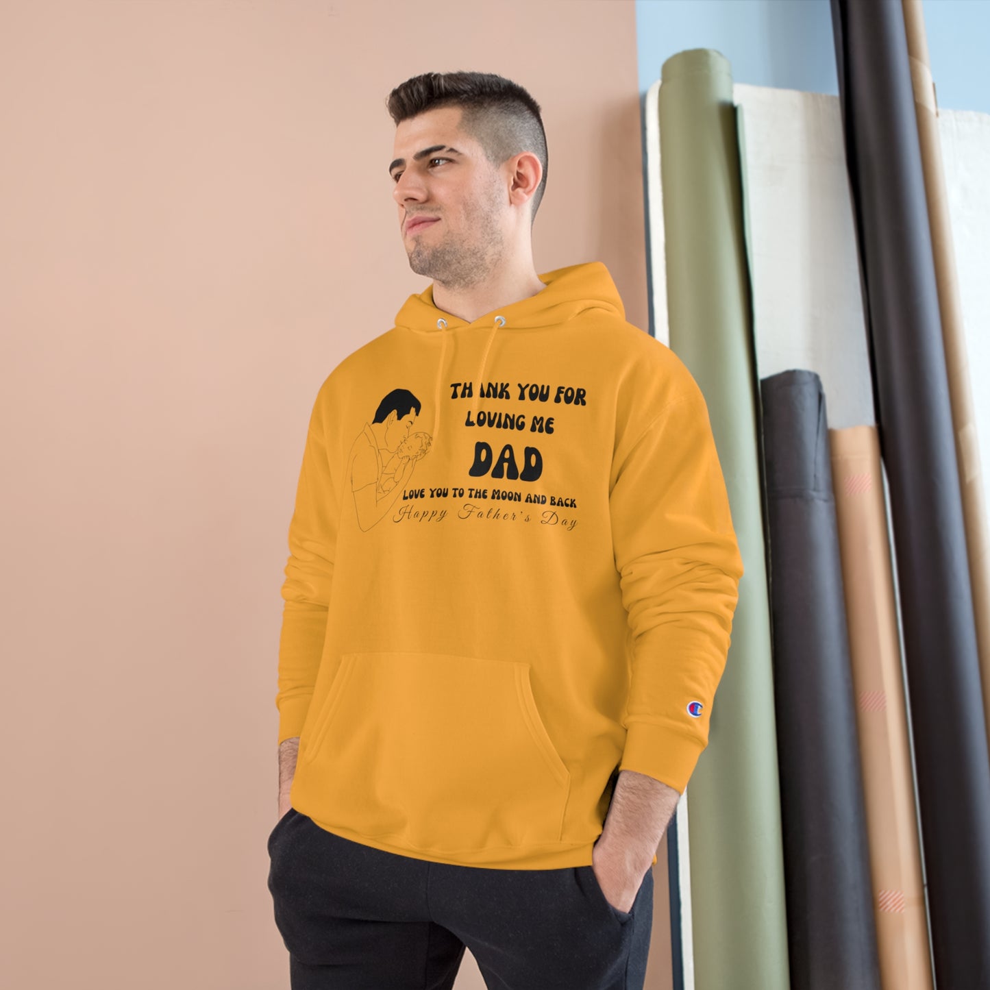 Exotic Print Father's Day Champion Hoodie