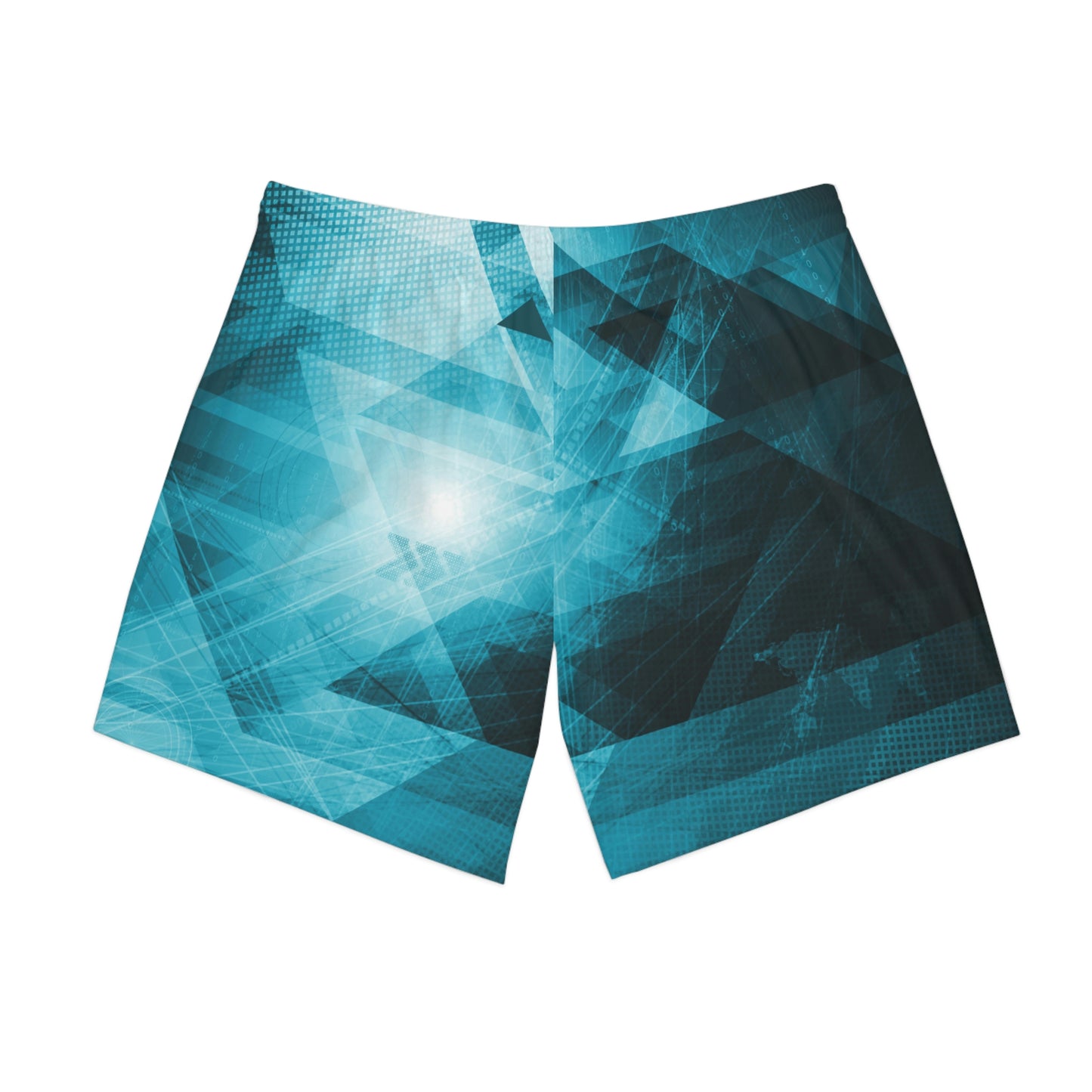 Exotic Print Men's Elastic Beach Shorts (AOP)