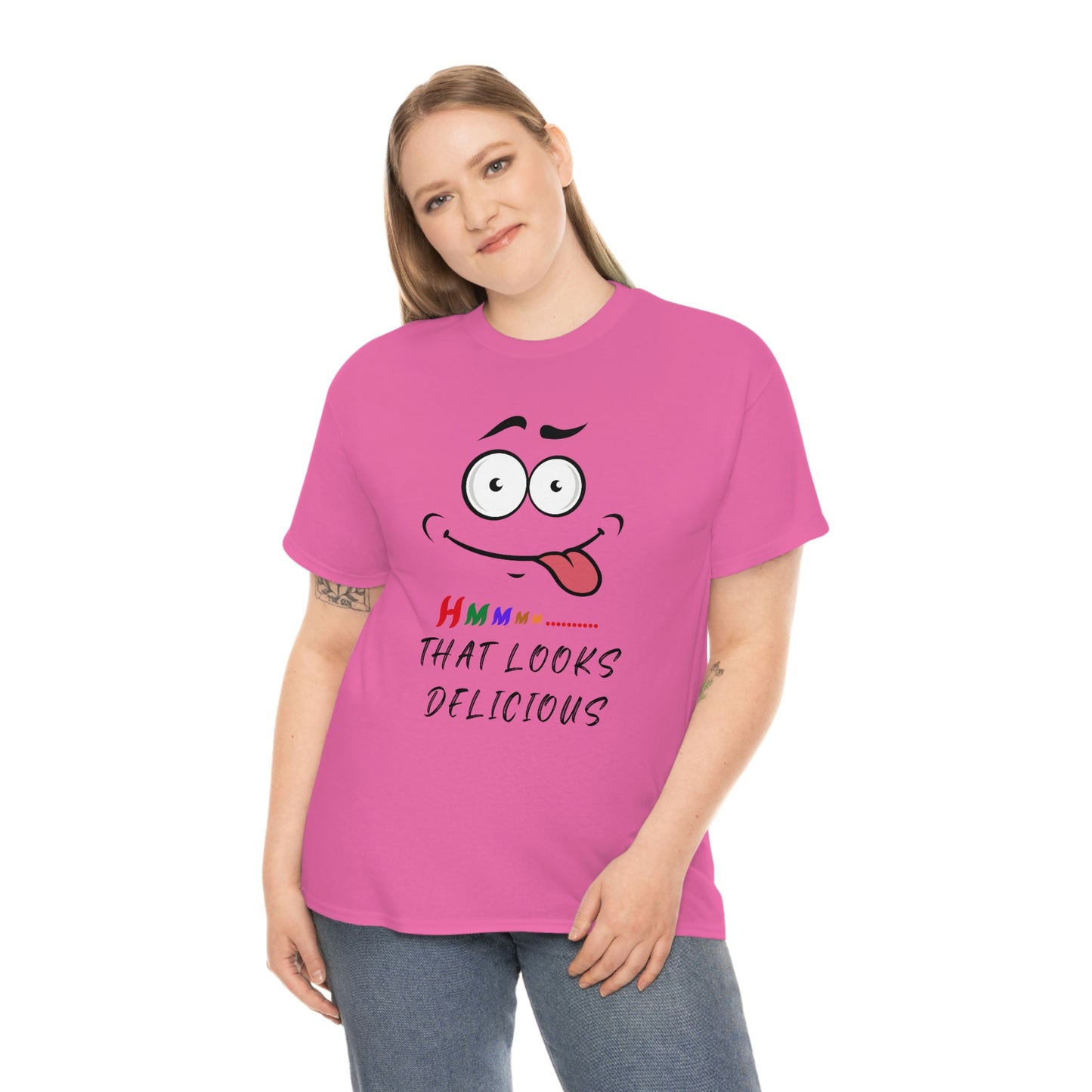 Hmmm, Funny, Unisex Heavy Cotton Tee