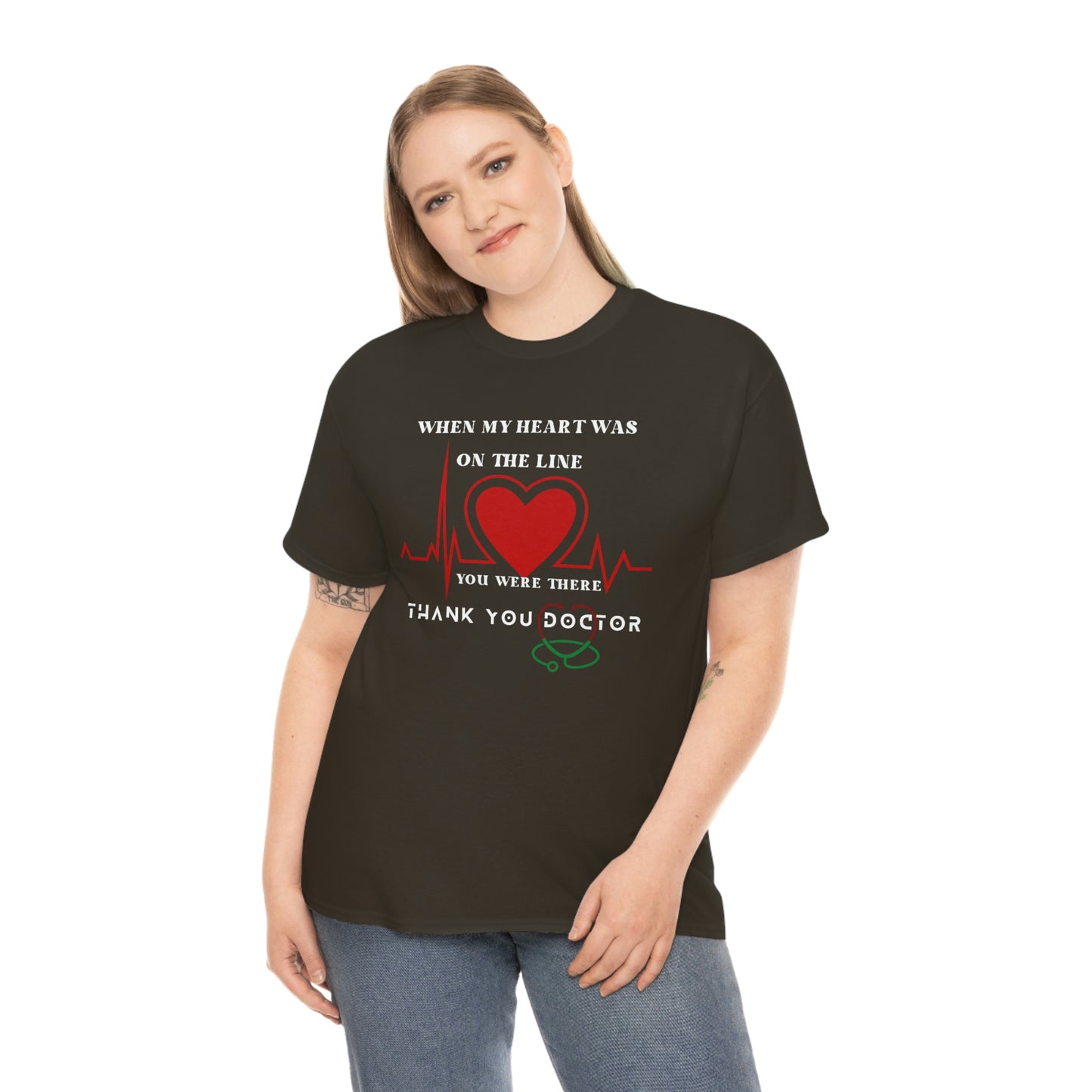 Medical, CVICU, EKG Unisex Heavy Cotton Tee