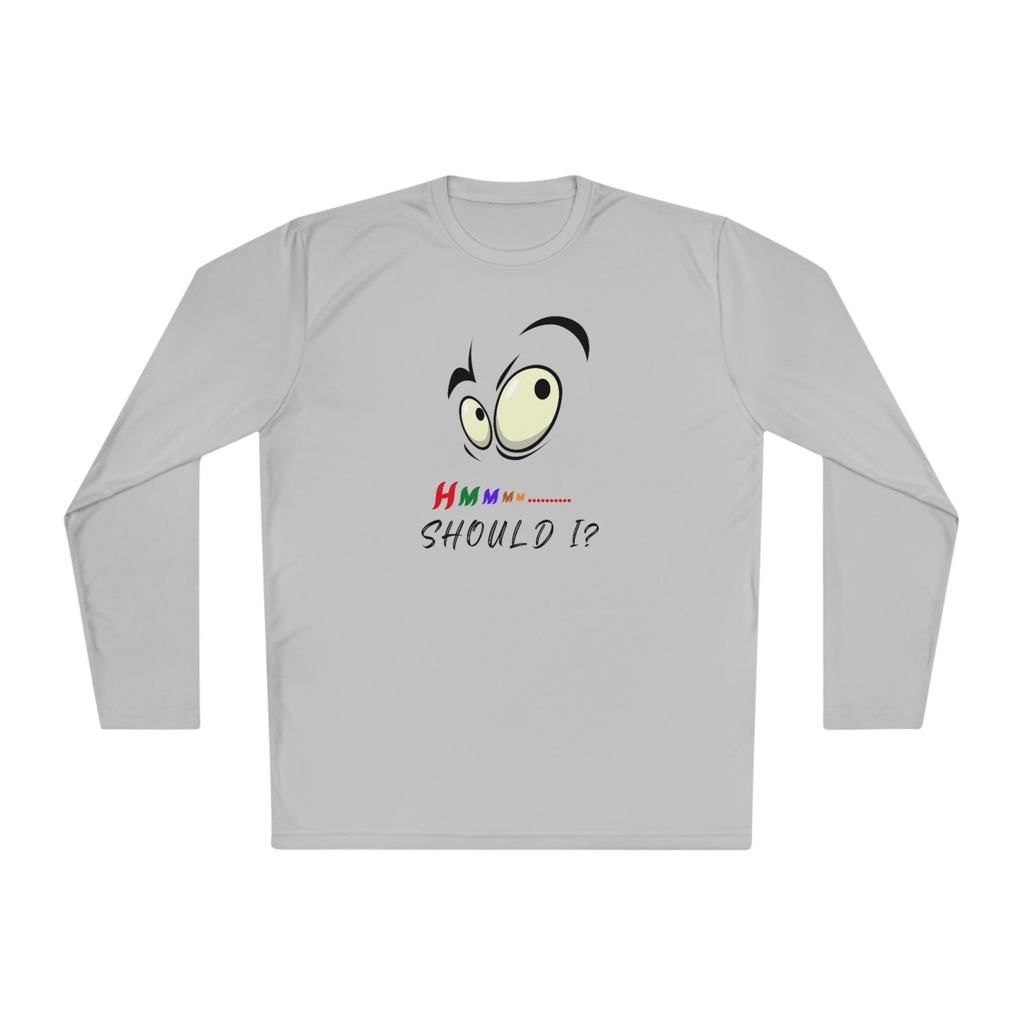 Hmmm, Unisex Lightweight Long Sleeve Tee