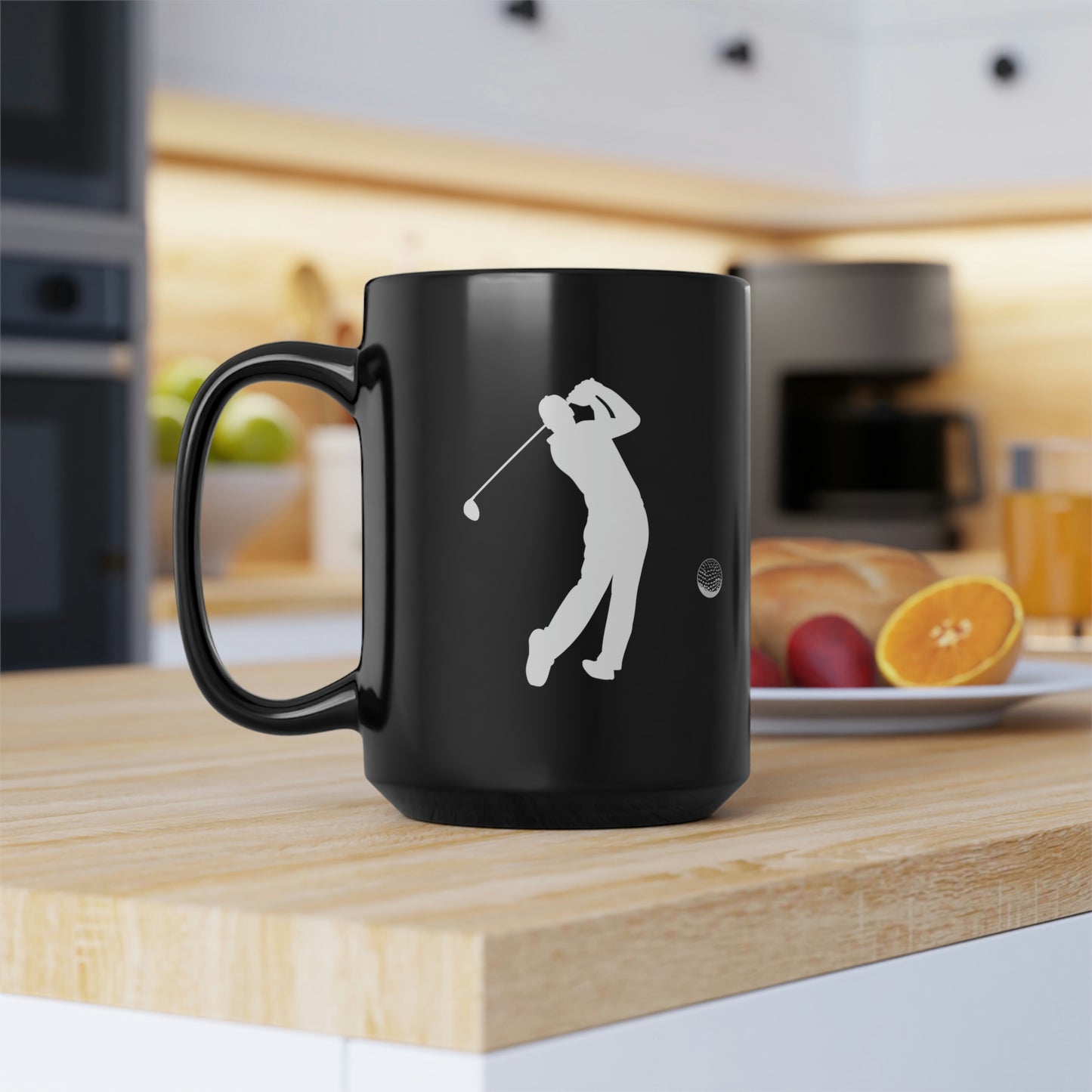 Golf Black Mug, 15oz