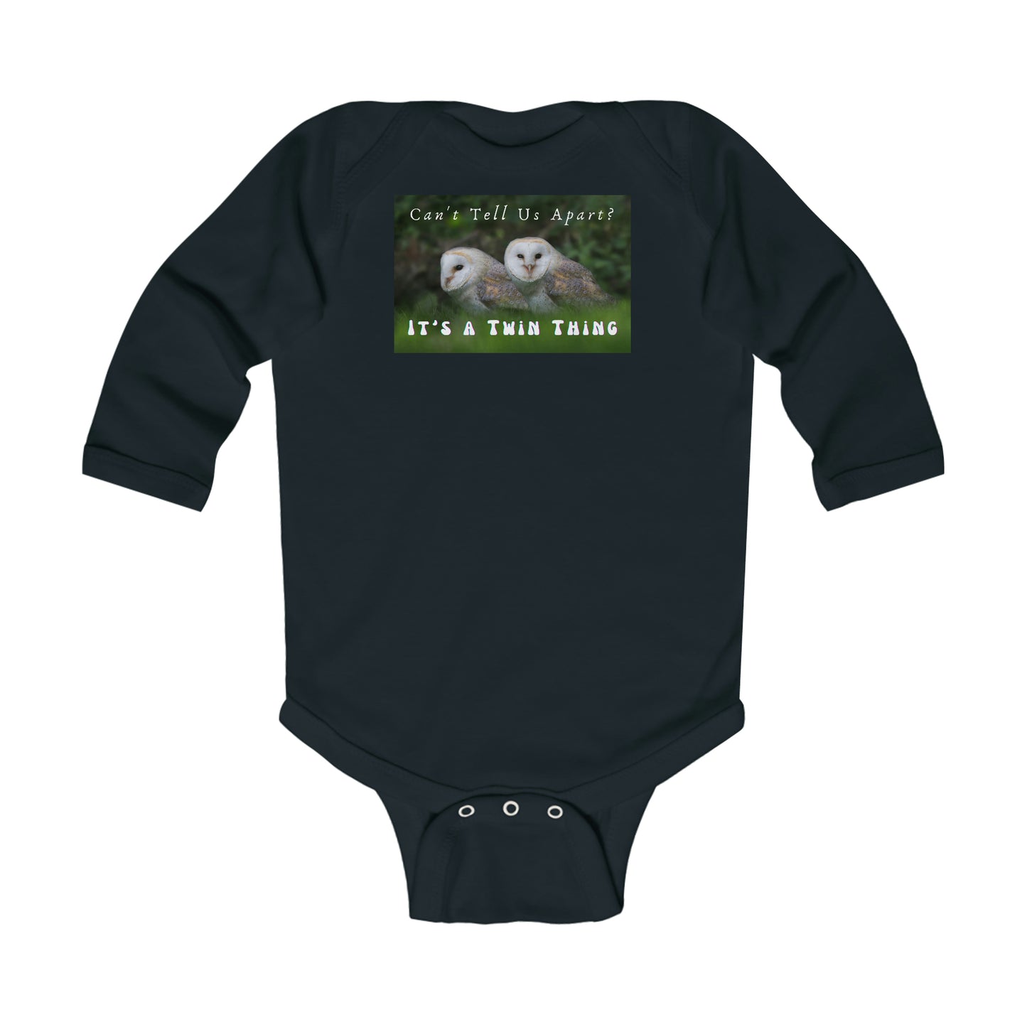 Baby Talk, Twin, Infant Long Sleeve Bodysuit