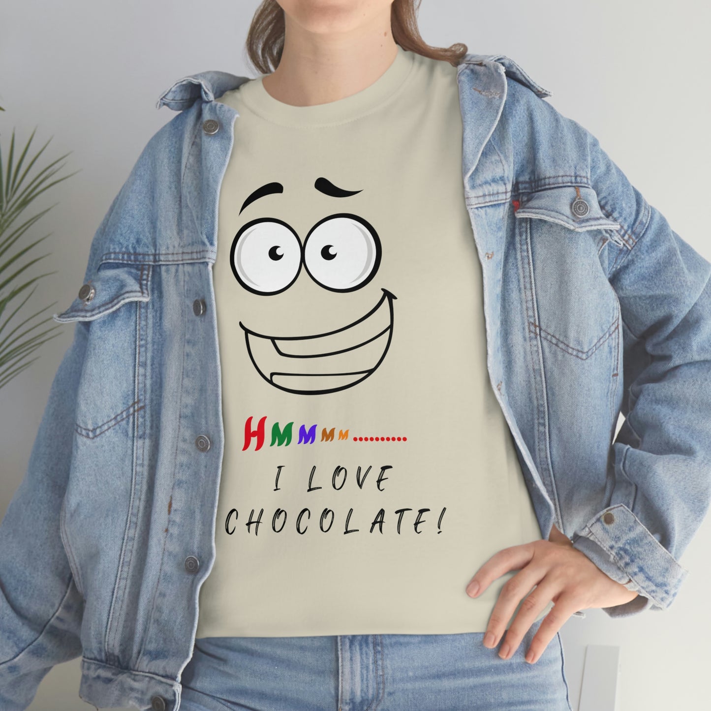 Hmmm... I Love Chocolate Unisex Heavy Cotton Tee