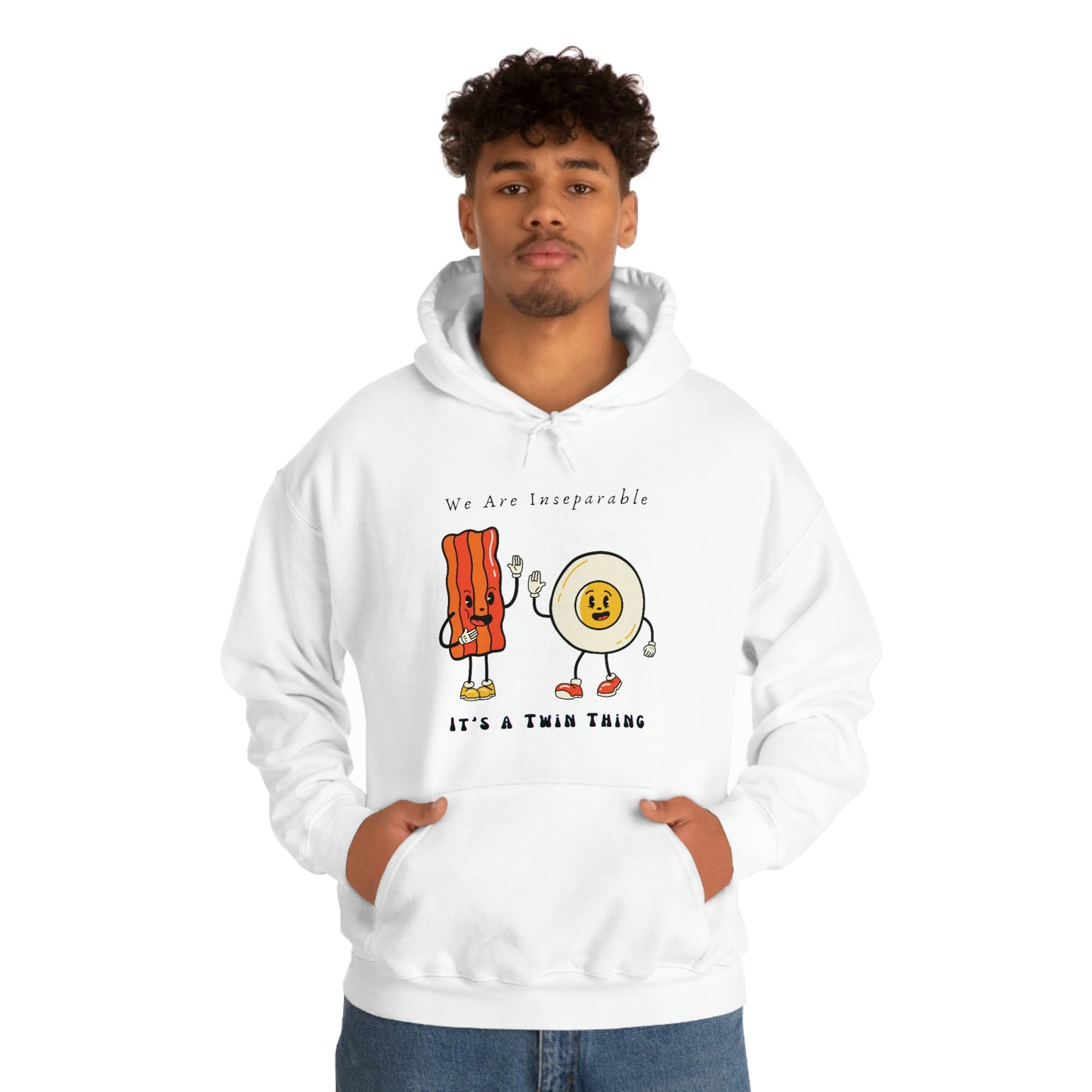 Twin, Unisex Heavy Blend™ Hooded Sweatshirt