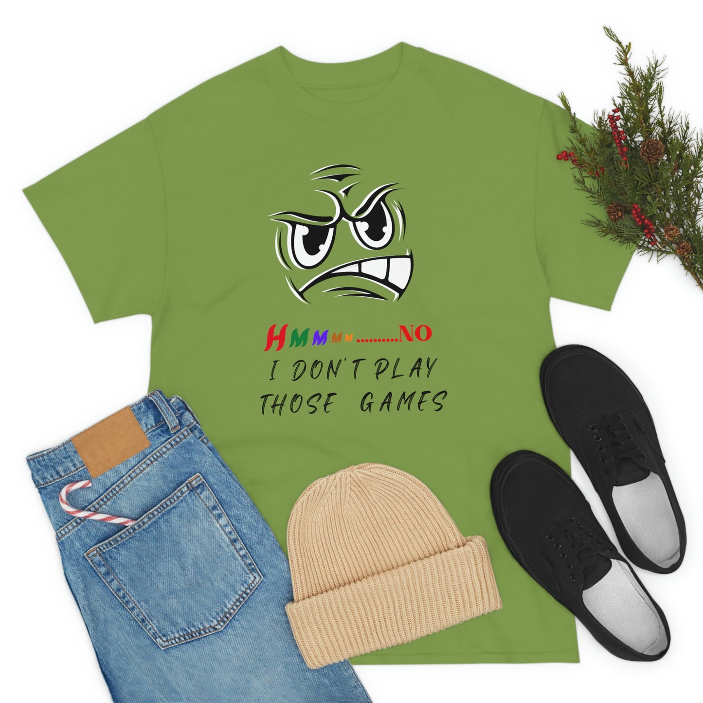 Hmmm No, I Don't Play Those Games Unisex Heavy Cotton Tee