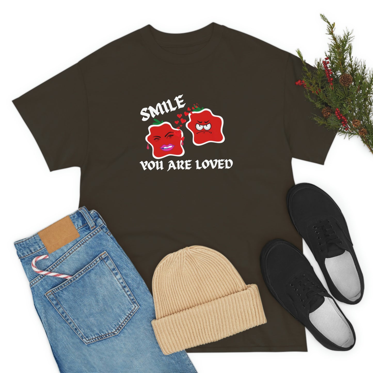 Smile, You Are Loved Unisex Heavy Cotton Tee