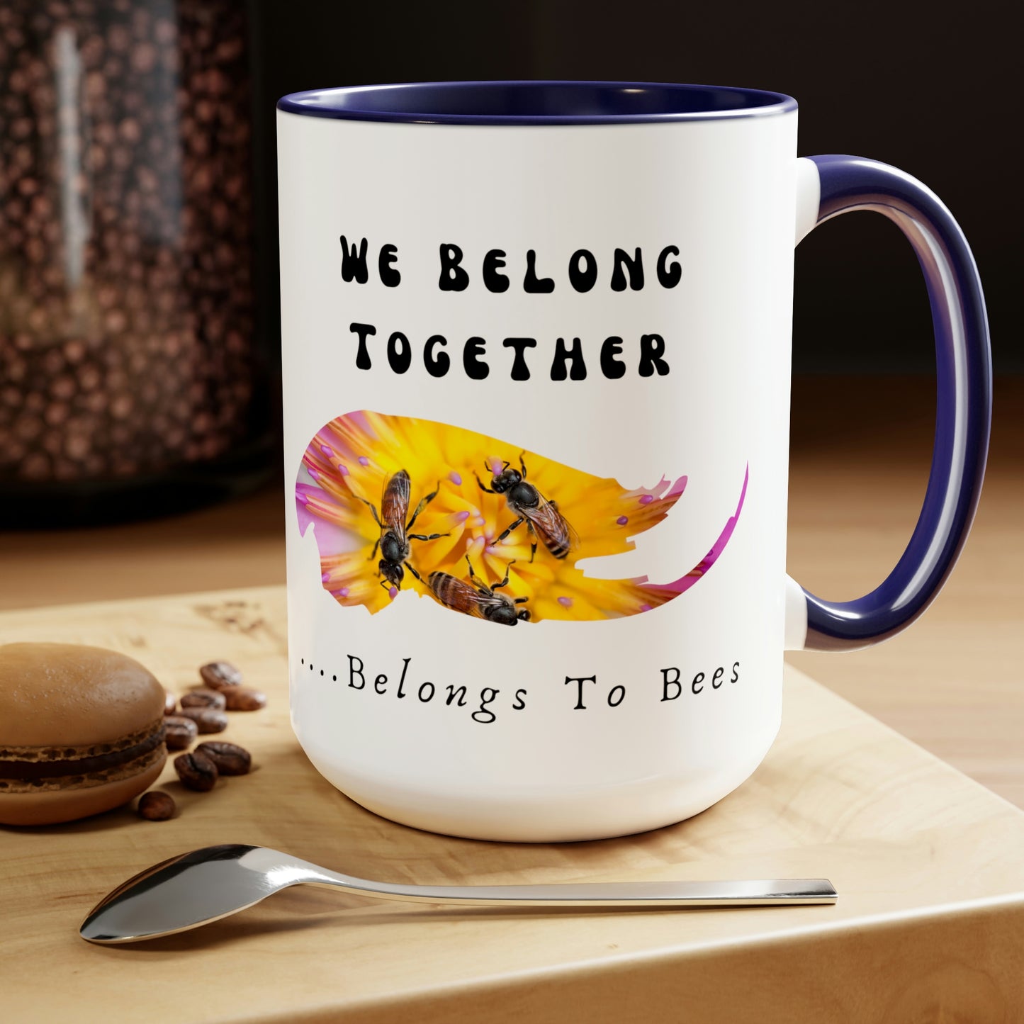 Stronger Together, Love, Two-Tone Coffee Mugs, 15oz