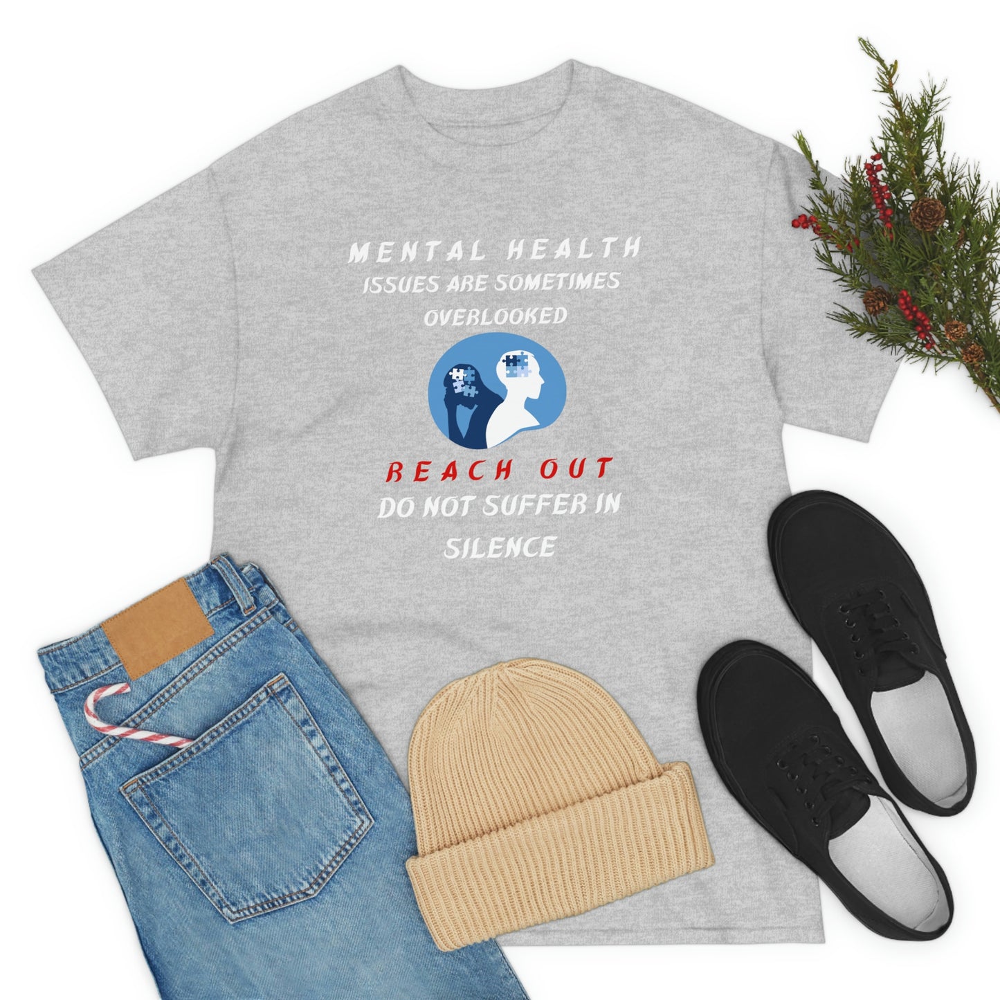 Mental Health Unisex Heavy Cotton Tee