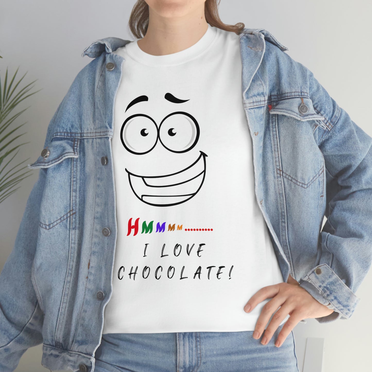 Hmmm... I Love Chocolate Unisex Heavy Cotton Tee