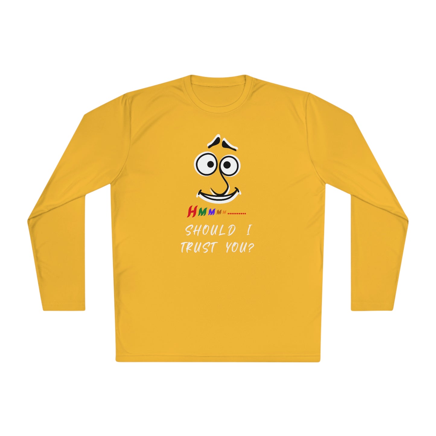 Hmmm, Unisex Lightweight Long Sleeve Tee