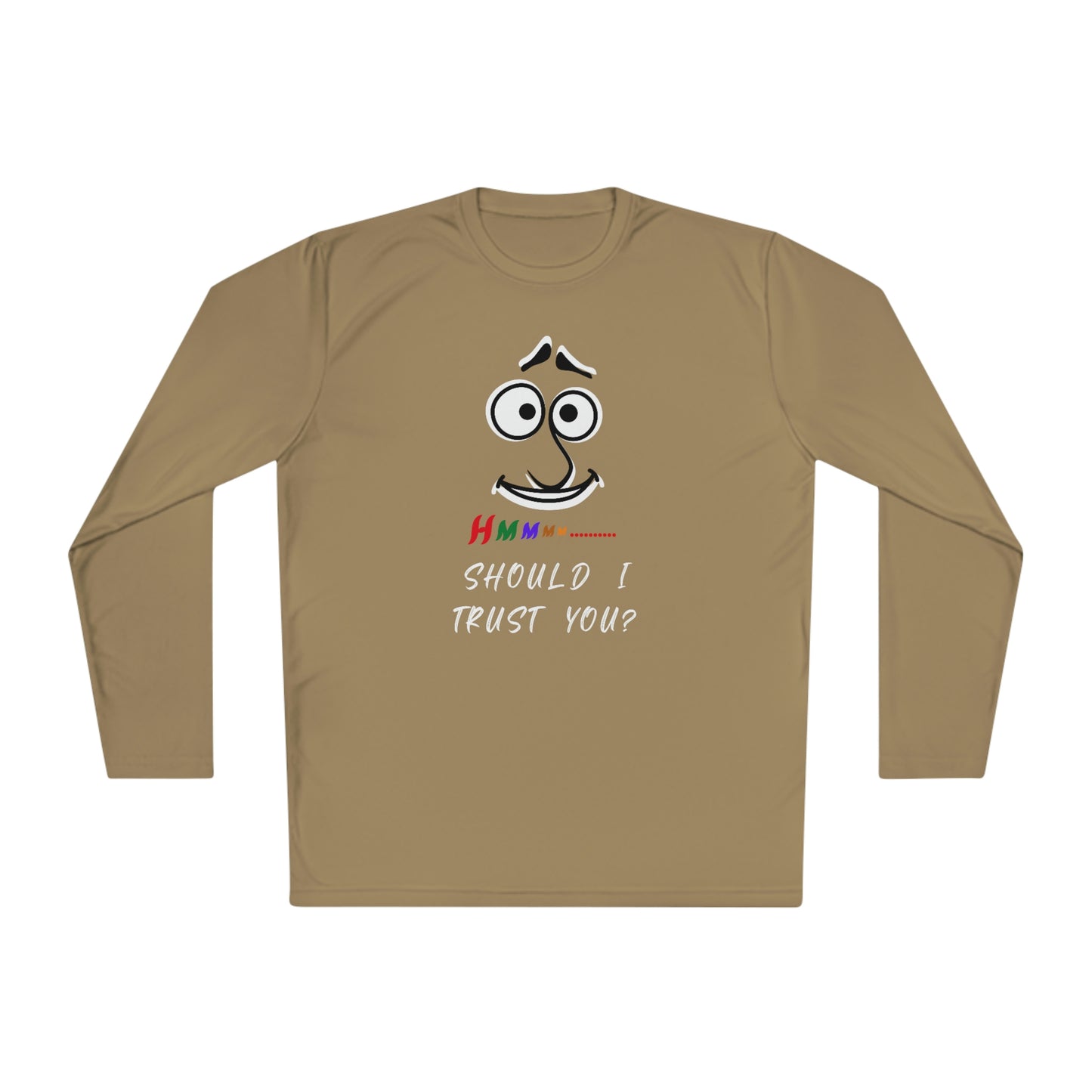 Hmmm, Unisex Lightweight Long Sleeve Tee