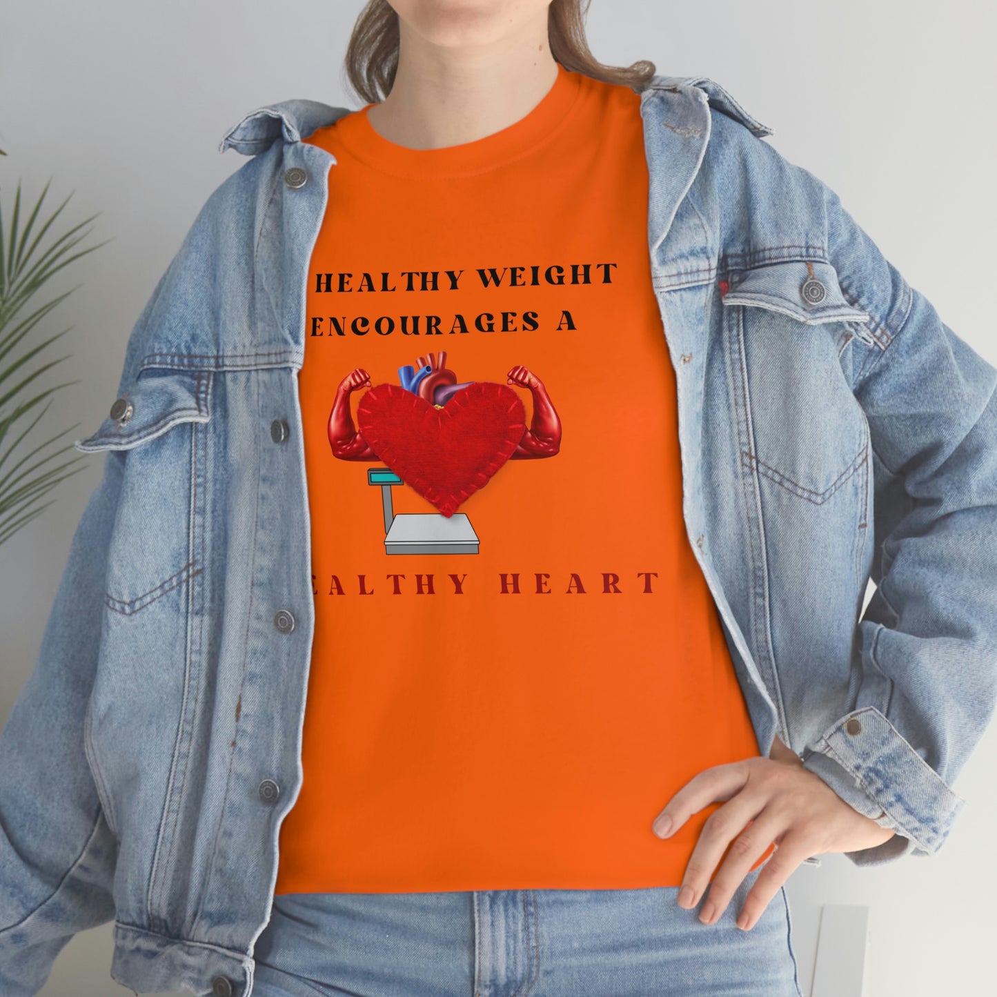 Healthy Weight Healthy Heart Unisex Heavy Cotton Tee