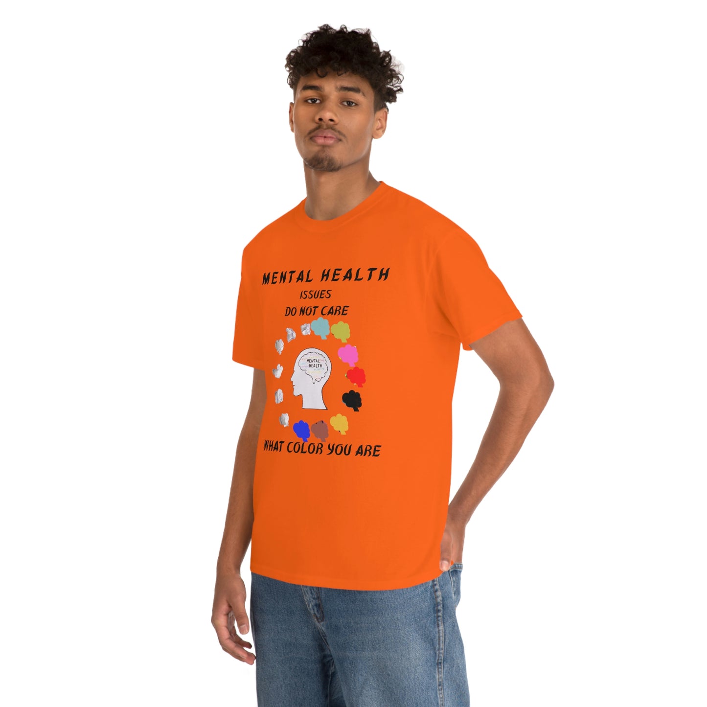 Mental Health Color Unisex Heavy Cotton Tee