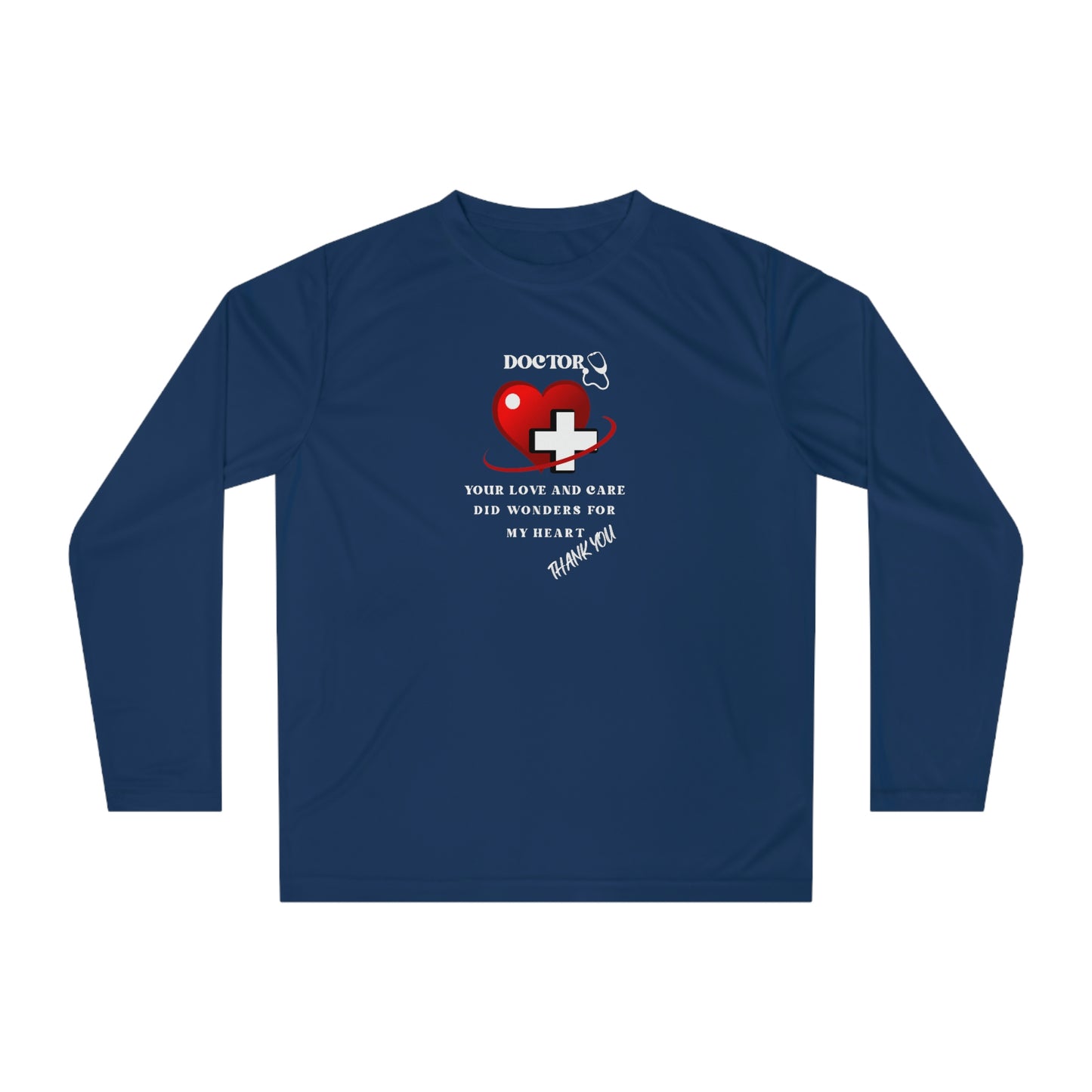 Medical, CVICU, EKG, Unisex Performance Long Sleeve Shirt