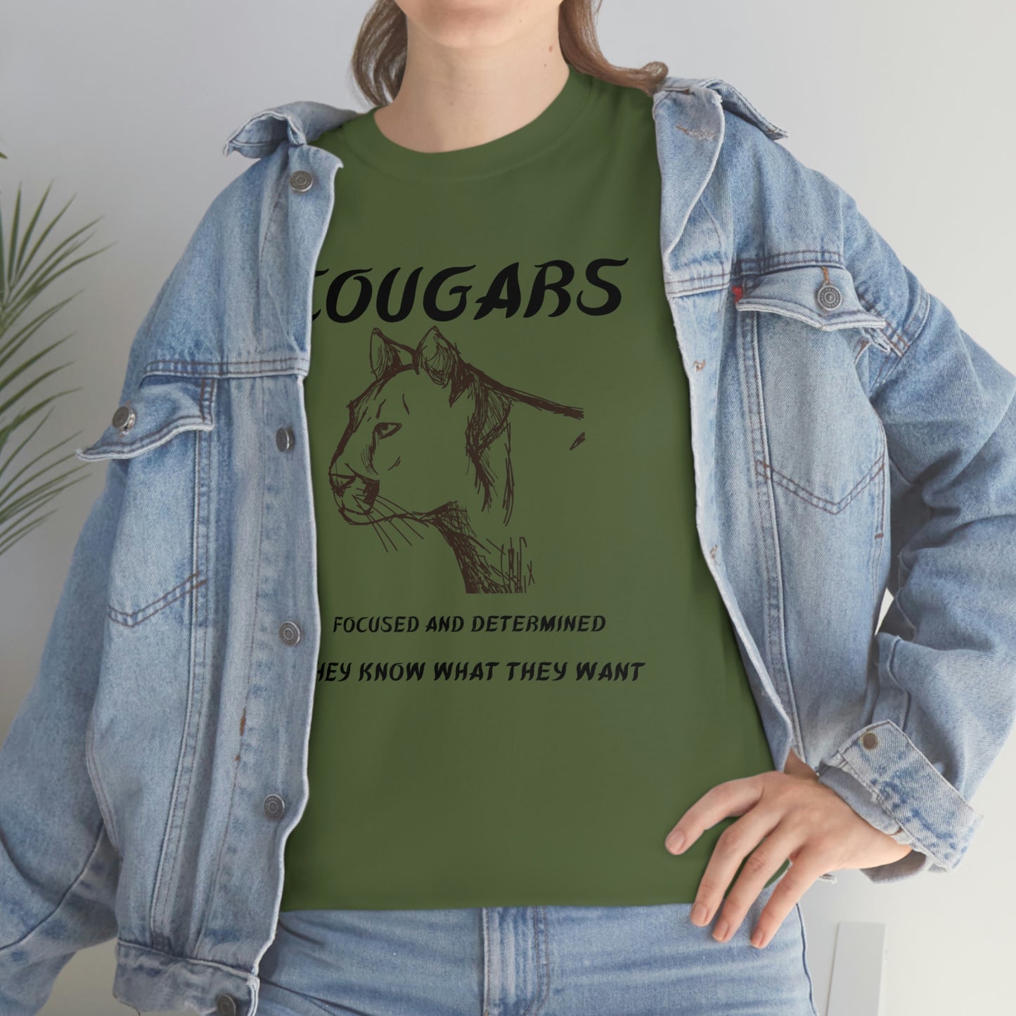 Cougars Unisex Heavy Cotton Tee