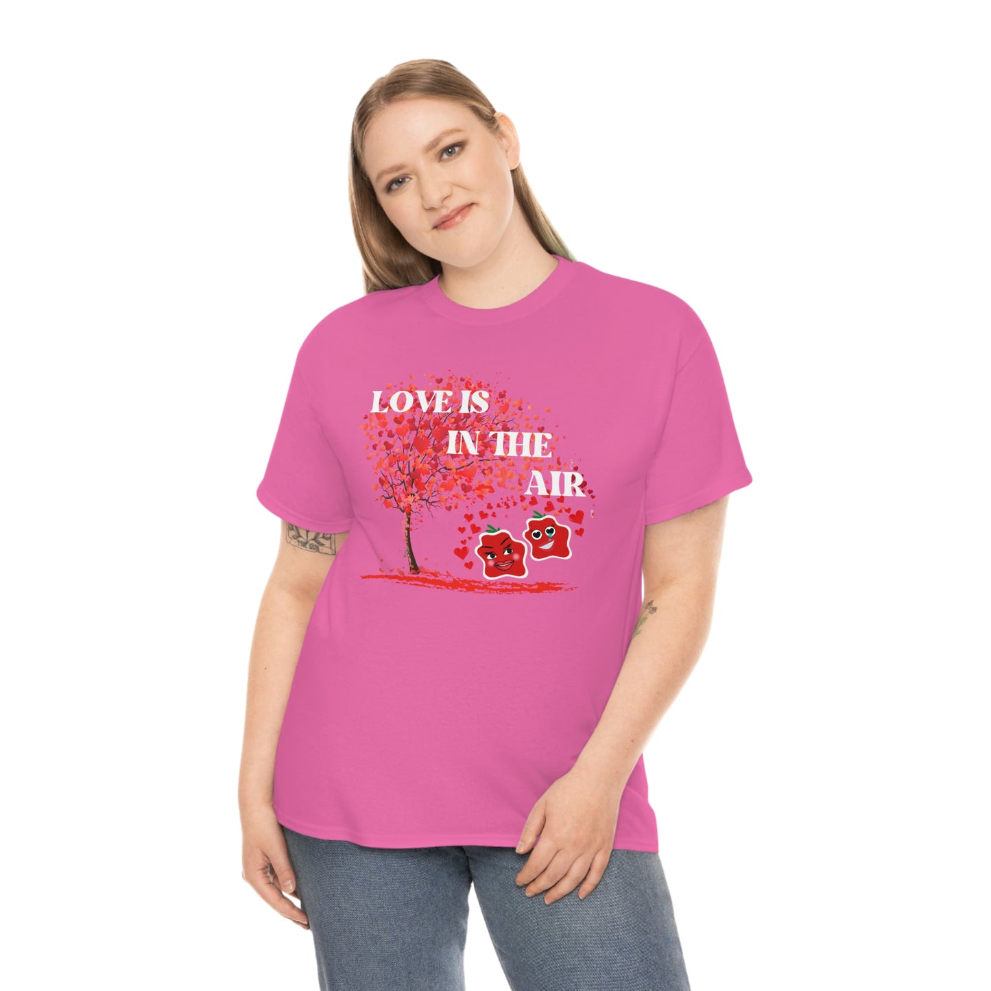 Love Is In The Air Smile Unisex Heavy Cotton Tee