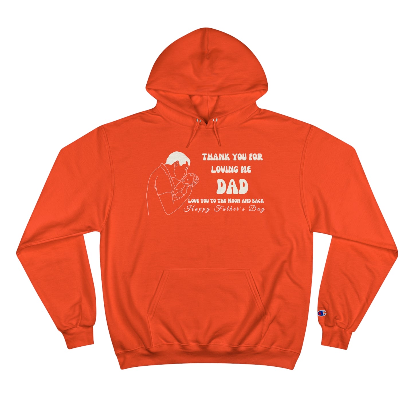 Exotic Print Father's Day Champion Hoodie