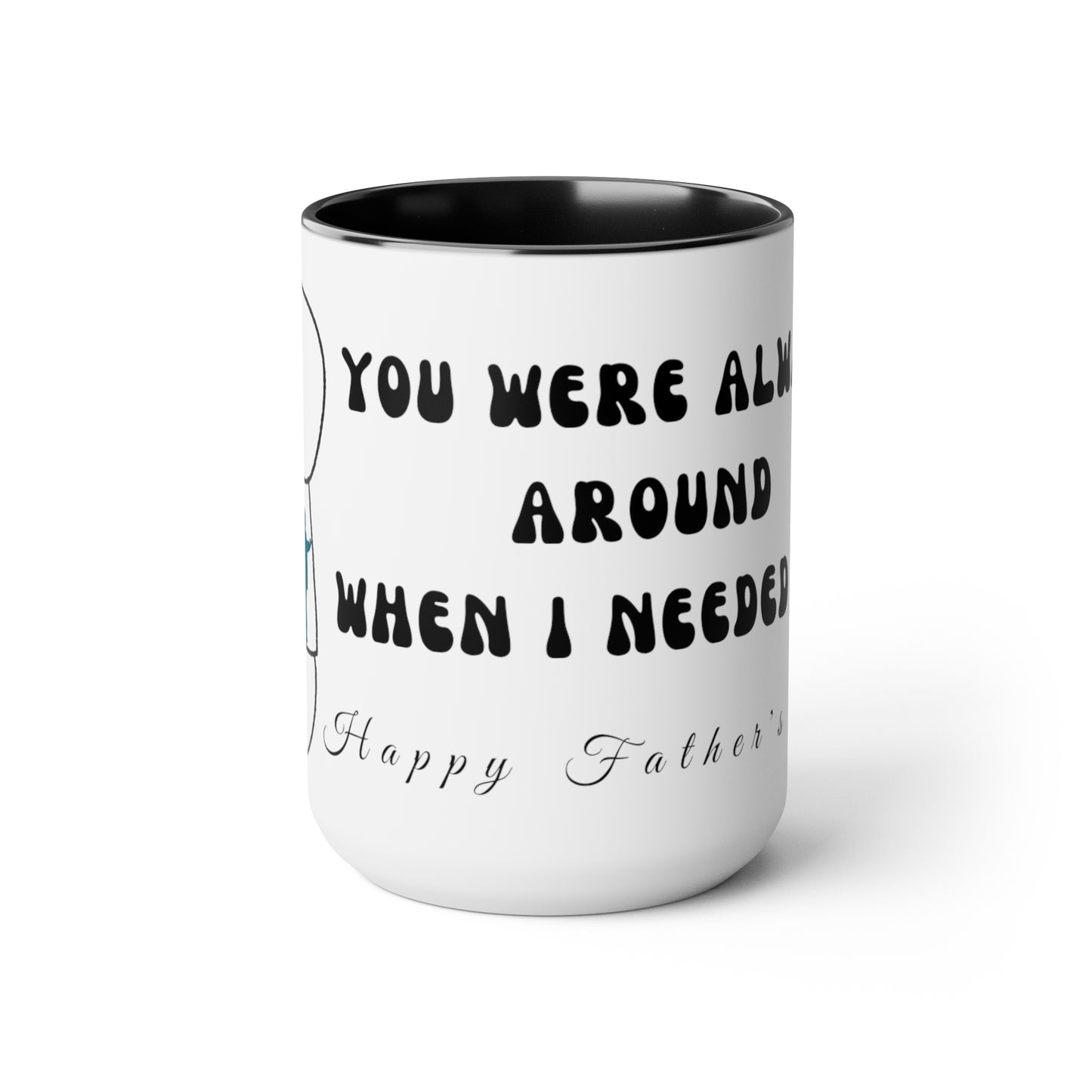 Exotic Print Father's Day Two-Tone Coffee Mugs, 15oz