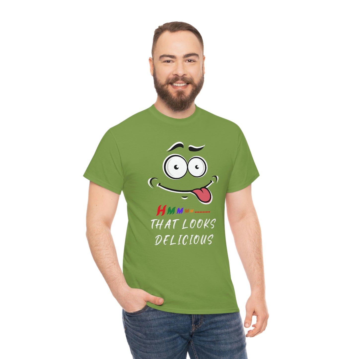 Hmmm, Funny, Unisex Heavy Cotton Tee