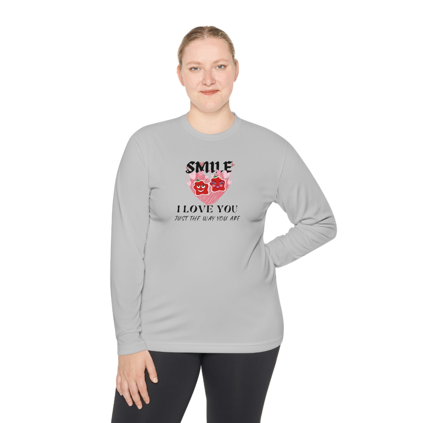 Smile Unisex Lightweight Long Sleeve Tee