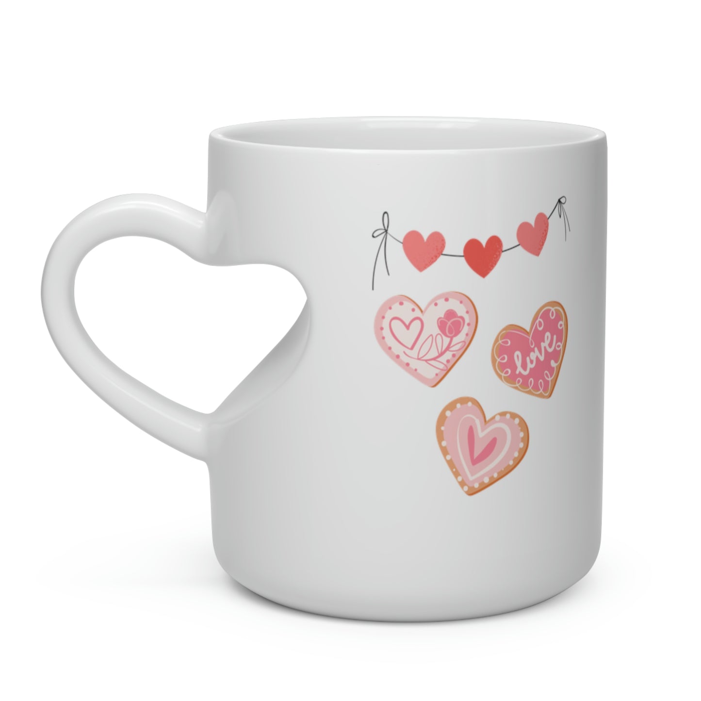 Love Hearts Heart Shape Mug