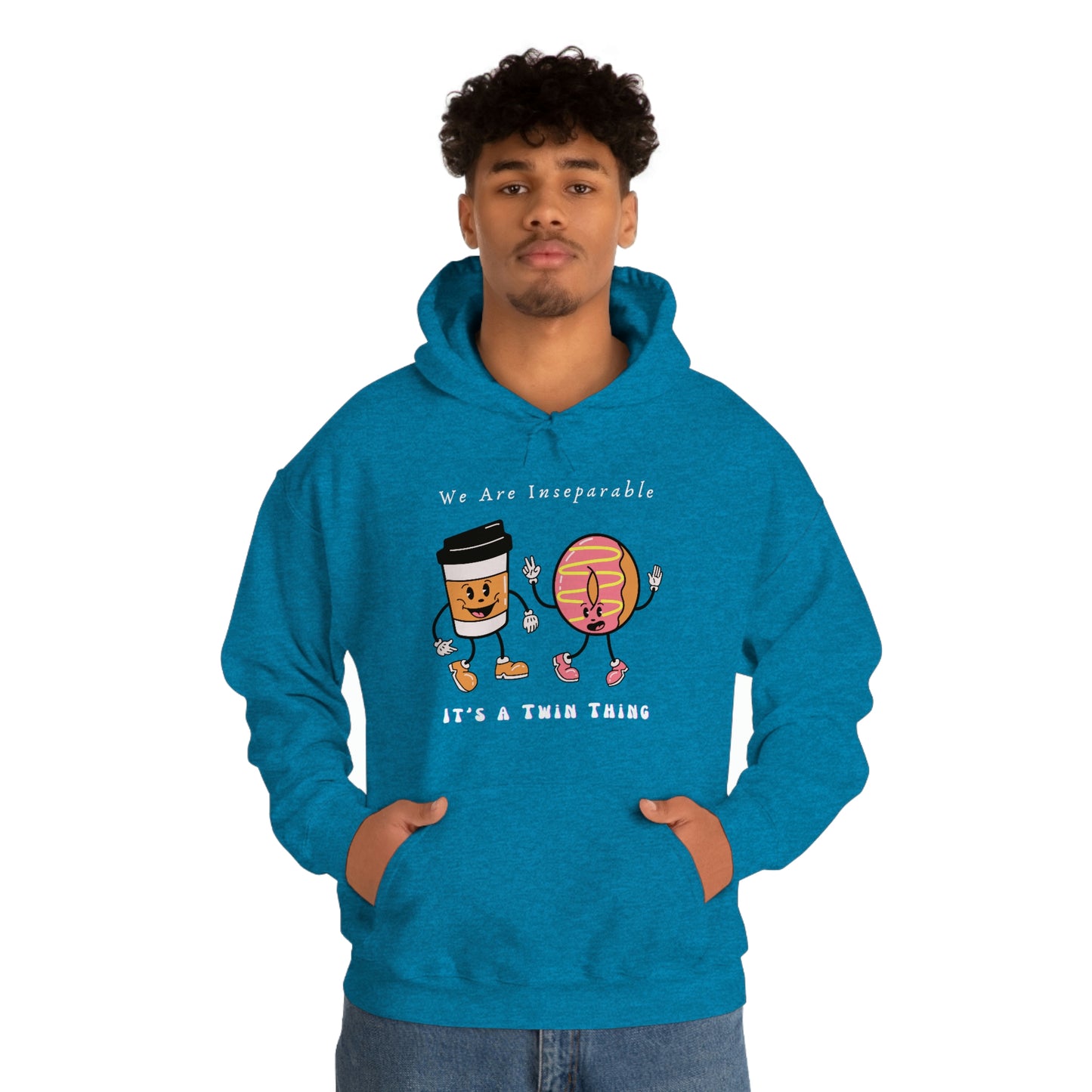 Twin, Unisex Heavy Blend™ Hooded Sweatshirt