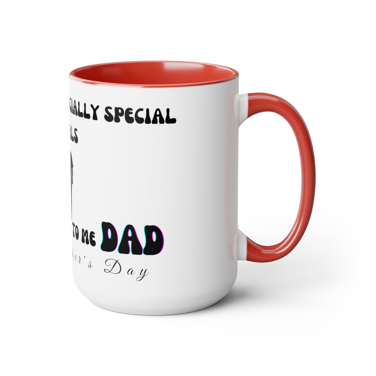 Exotic Print Father's Day Two-Tone Coffee Mugs, 15oz