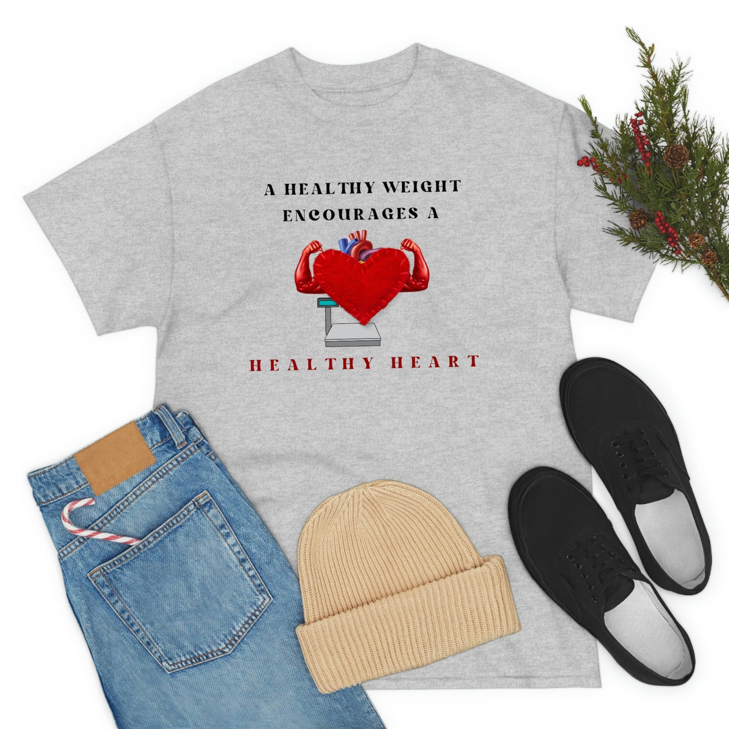 Healthy Weight Healthy Heart Unisex Heavy Cotton Tee