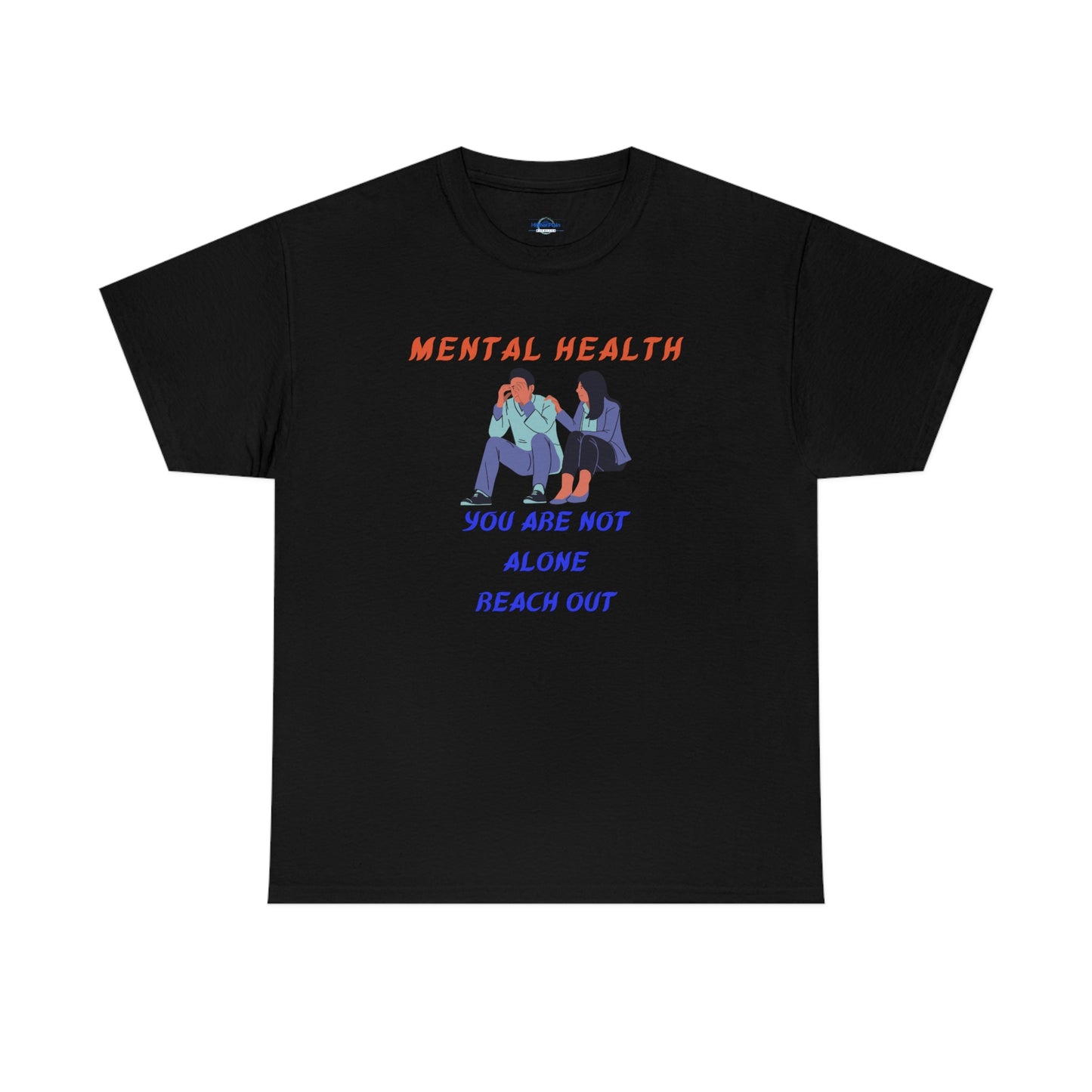 Mental Health You Are Not Alone Unisex Heavy Cotton Tee