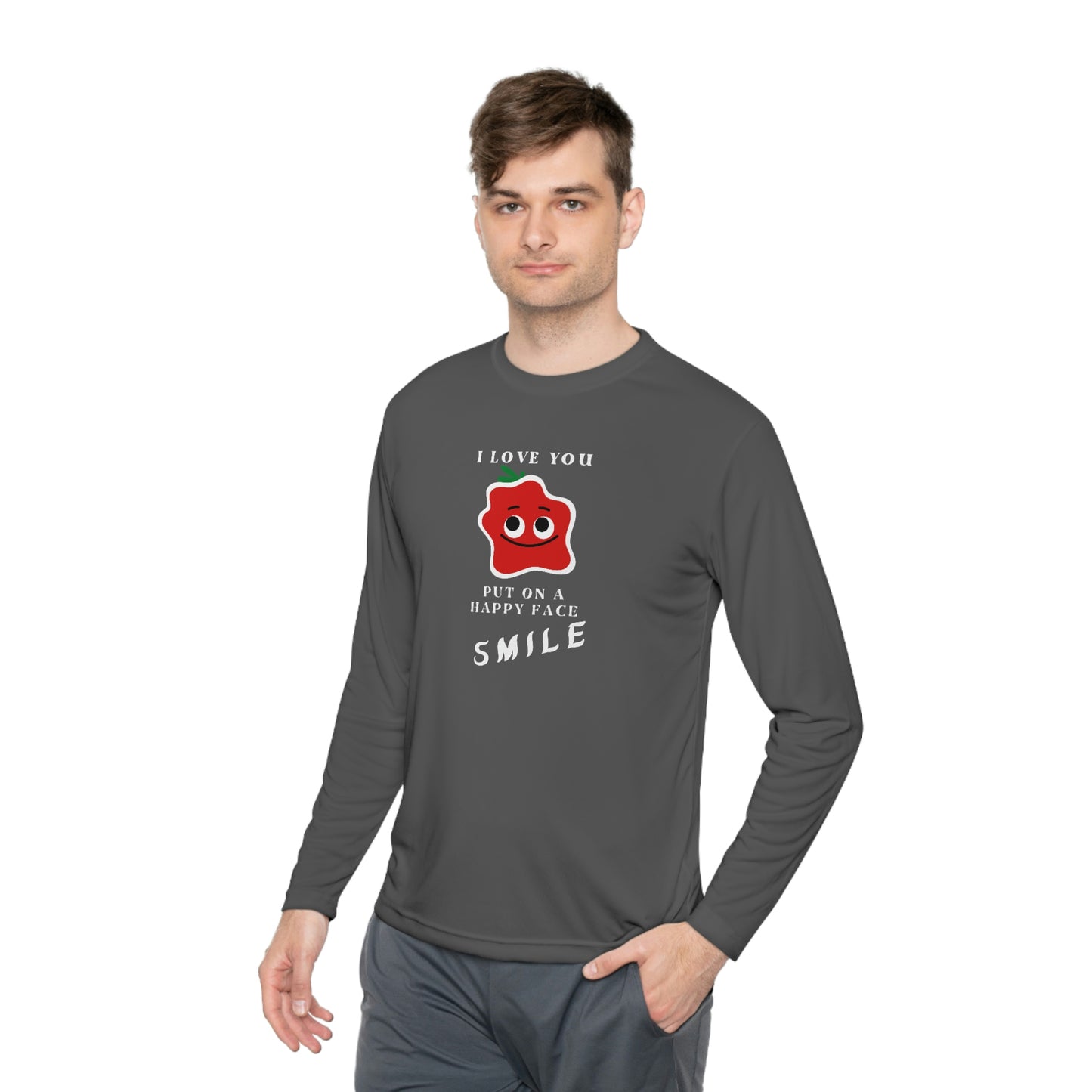 Smile Unisex Lightweight Long Sleeve Tee