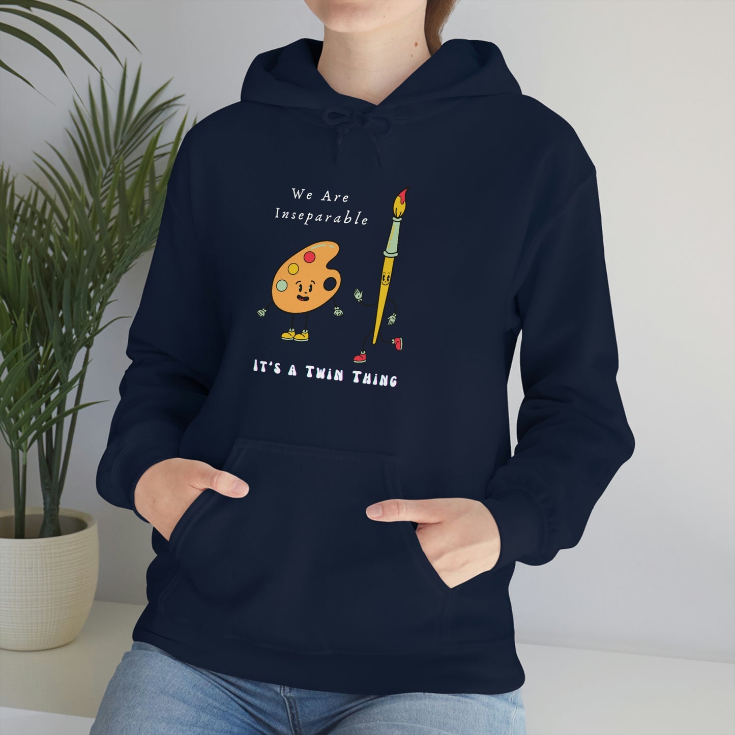 Twin, Unisex Heavy Blend™ Hooded Sweatshirt