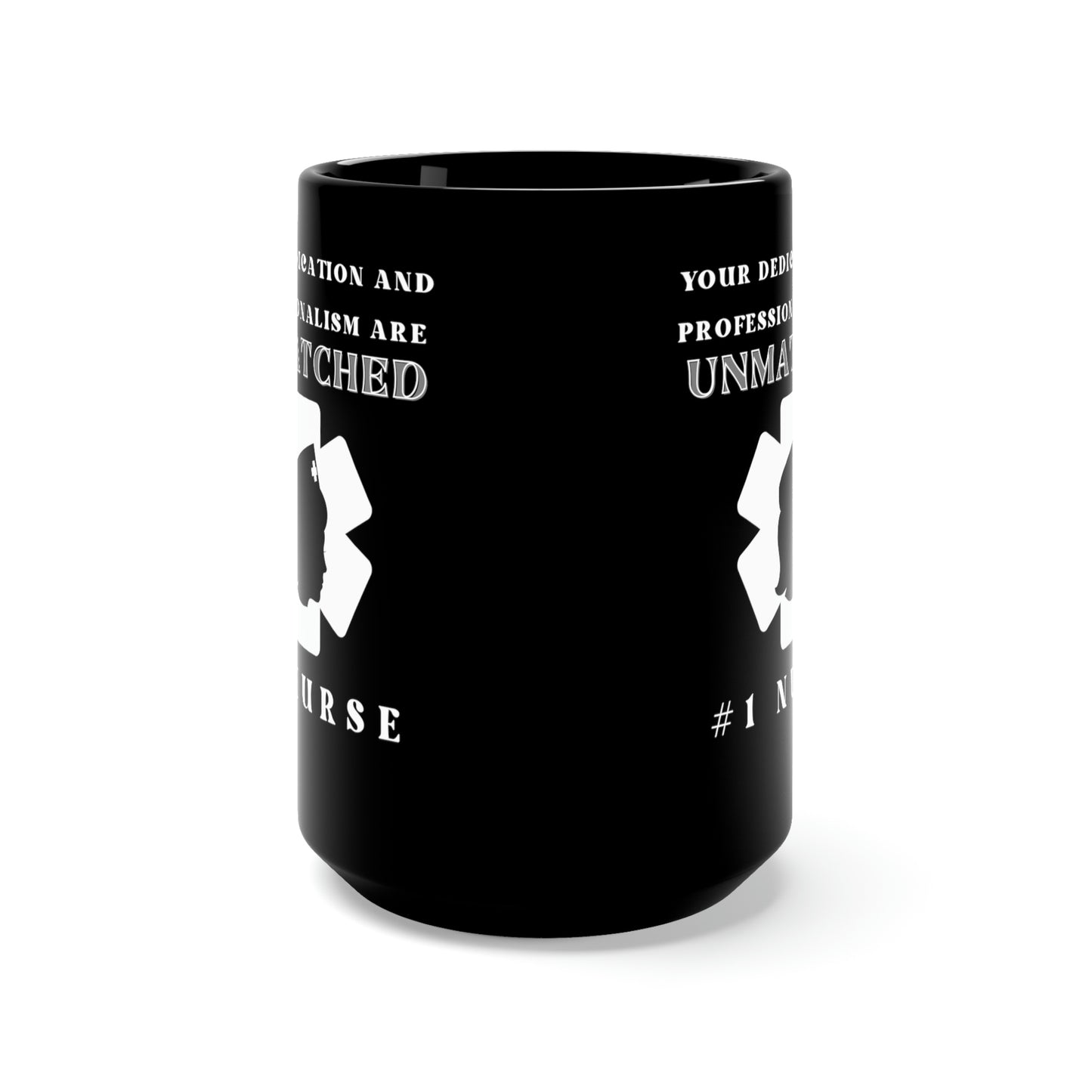 Medical, CVICU, EKG. Black Mug 15oz