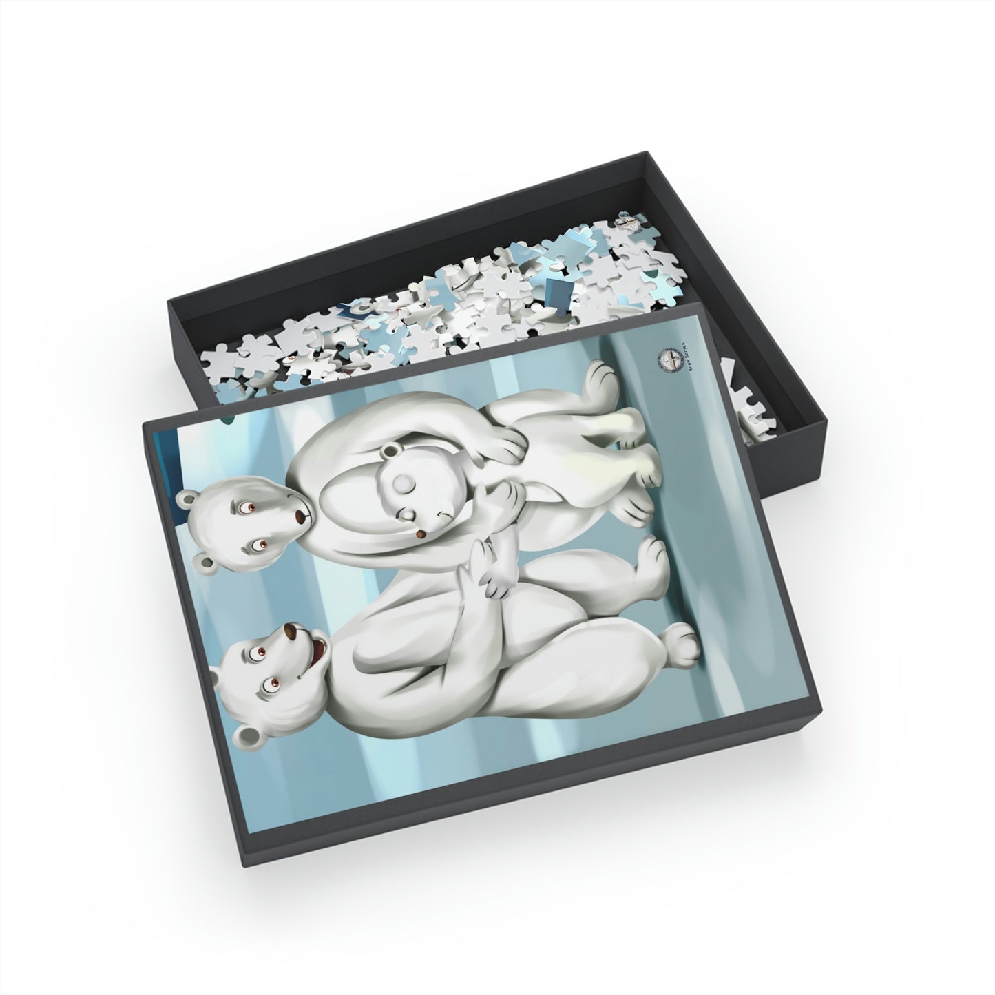 Poro the Polar Bear Family Jigsaw Puzzle (96, 252, 500, 1000-Piece)